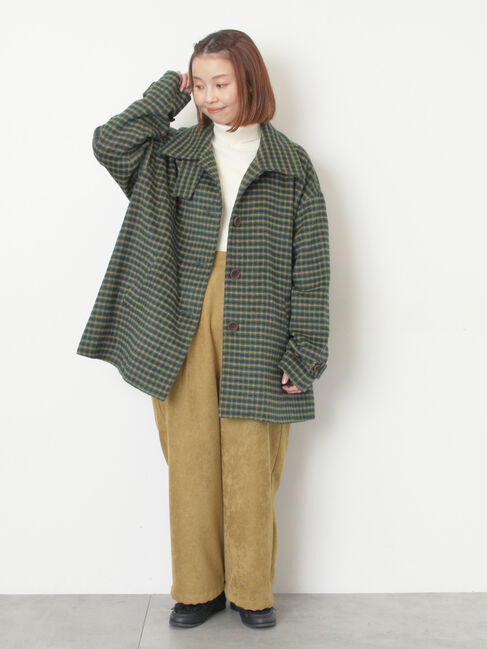 Samansa Mos2「シャギーチェックコート」|その他|