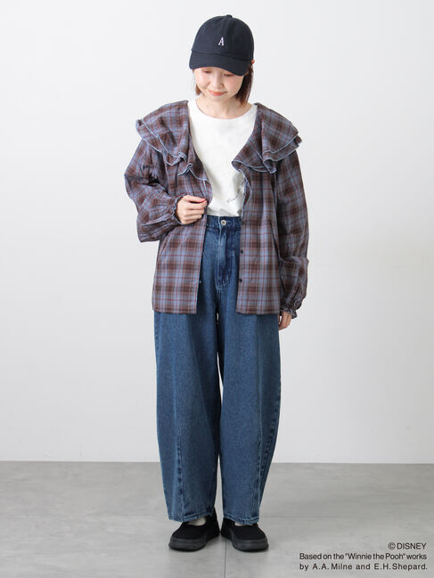 Samansa Mos2「【Disney】くまのプーさんレースモチーフTシャツ」|Tシャツ・カットソー|