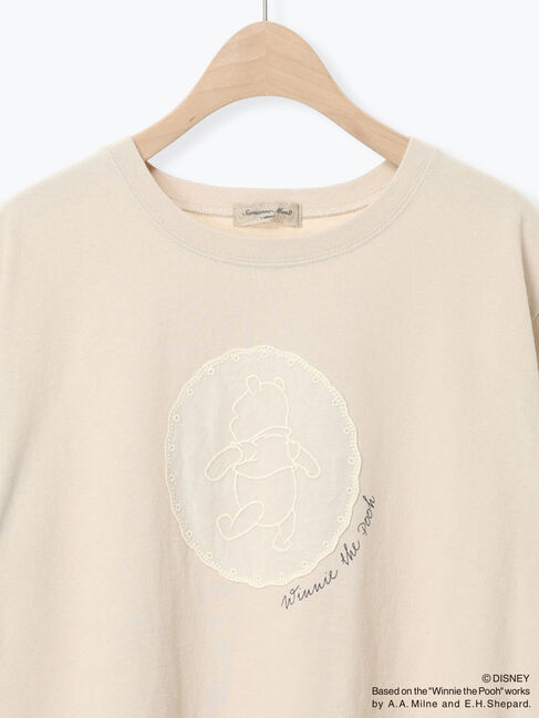 Samansa Mos2「【Disney】くまのプーさんレースモチーフTシャツ」|Tシャツ・カットソー|