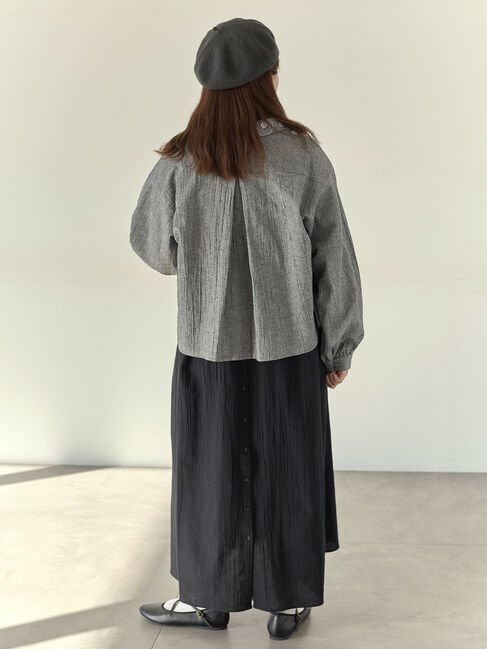 Samansa Mos2「【Cross&times;Staff】ブローチ付シャツジャケット」|その他|