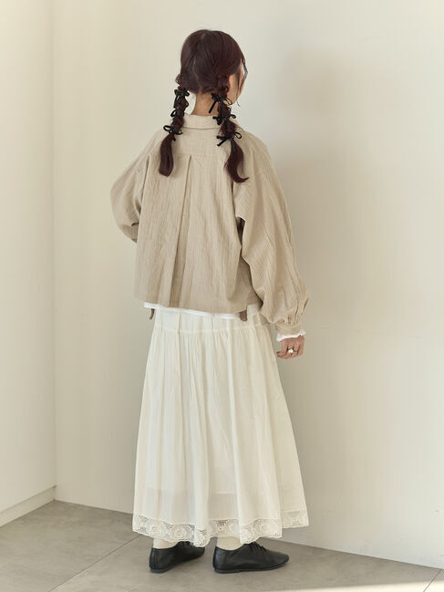 Samansa Mos2「【Cross&times;Staff】ブローチ付シャツジャケット」|その他|