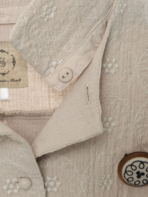 Samansa Mos2「【Cross&times;Staff】ブローチ付シャツジャケット」|その他|