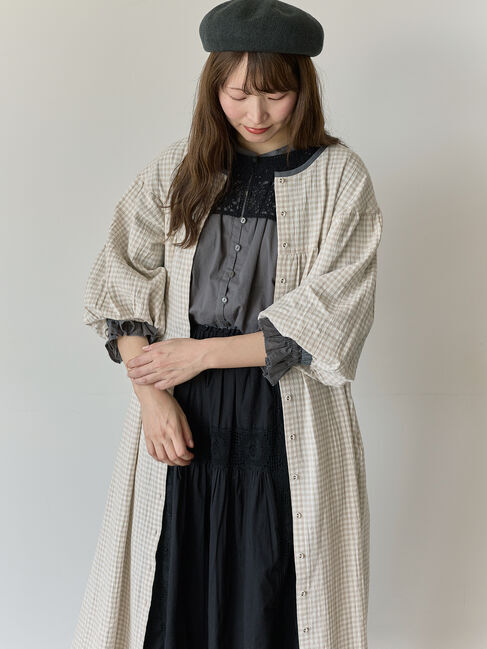 Samansa Mos2「【Cross&times;Staff】レース襟付きブラウス」|シャツ・ブラウス|