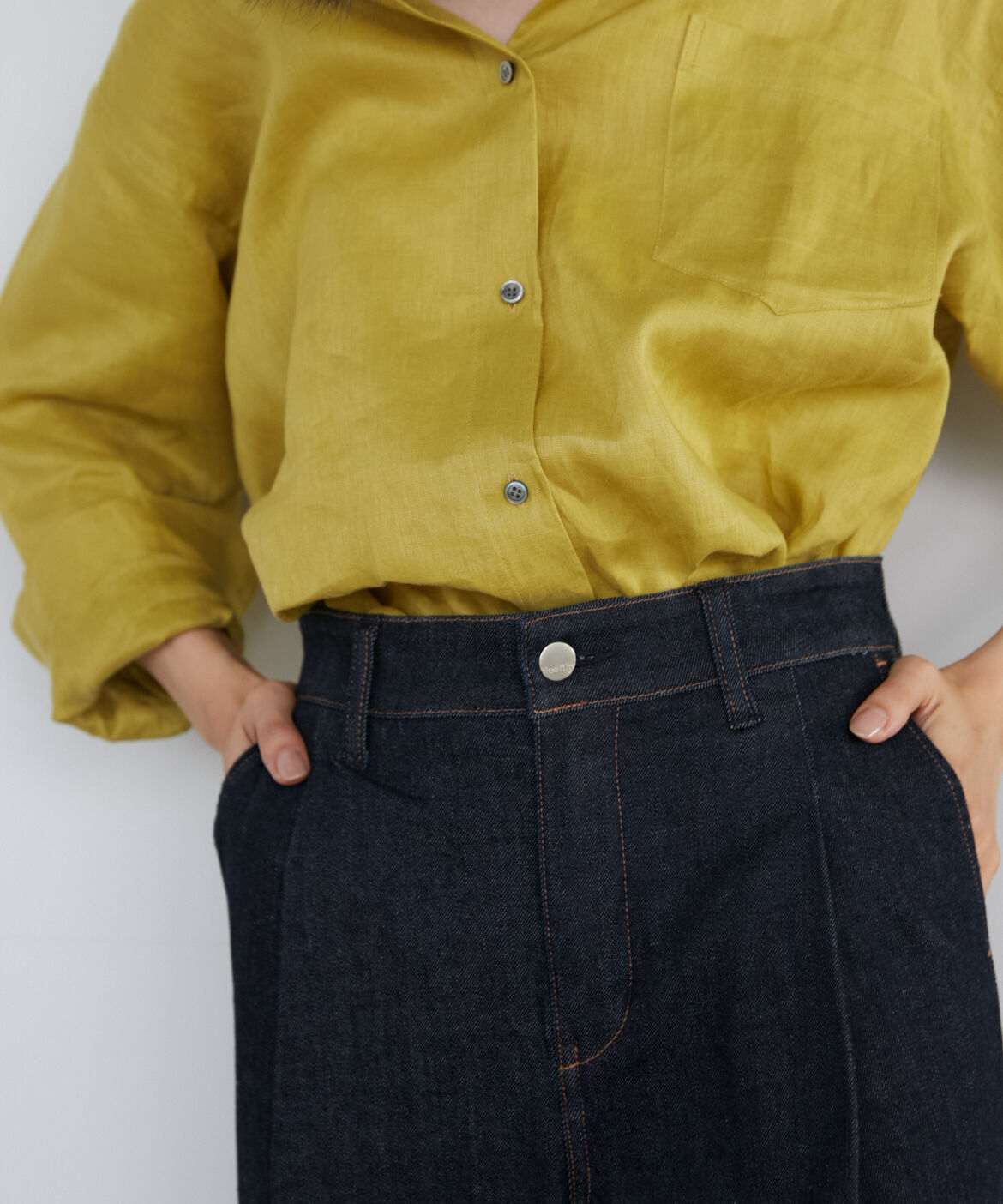 INED「《SUPERIOR CLOSET》ミッドライズワイドタック別注デニム《Healthy DENIM》」|その他|