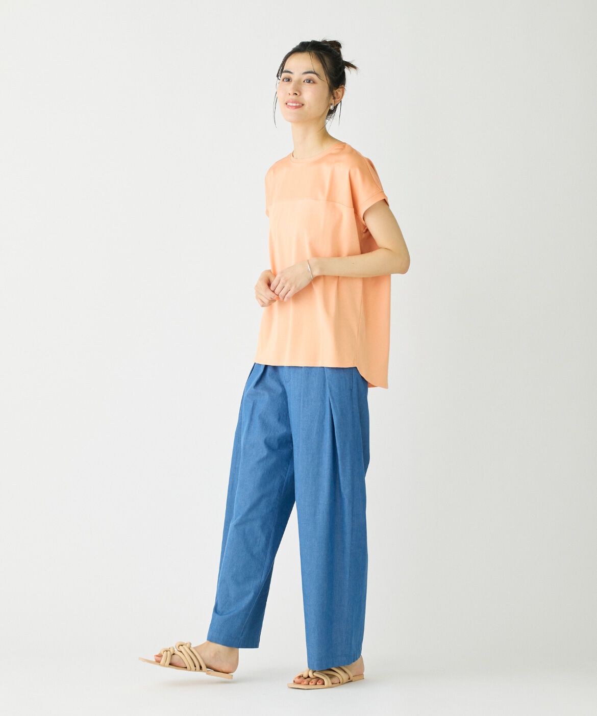 DAY by DAY it&rsquo;s international「サテン切り替えドルマンプルオーバー《スビン綿MIXフライス》」|タンクトップ|