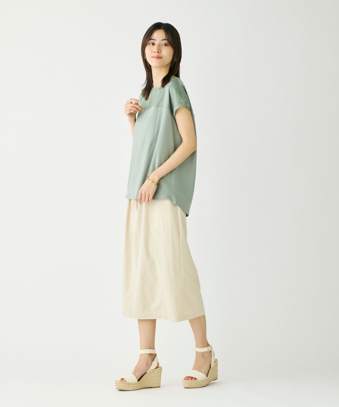 DAY by DAY it&rsquo;s international「サテン切り替えドルマンプルオーバー《スビン綿MIXフライス》」|タンクトップ|