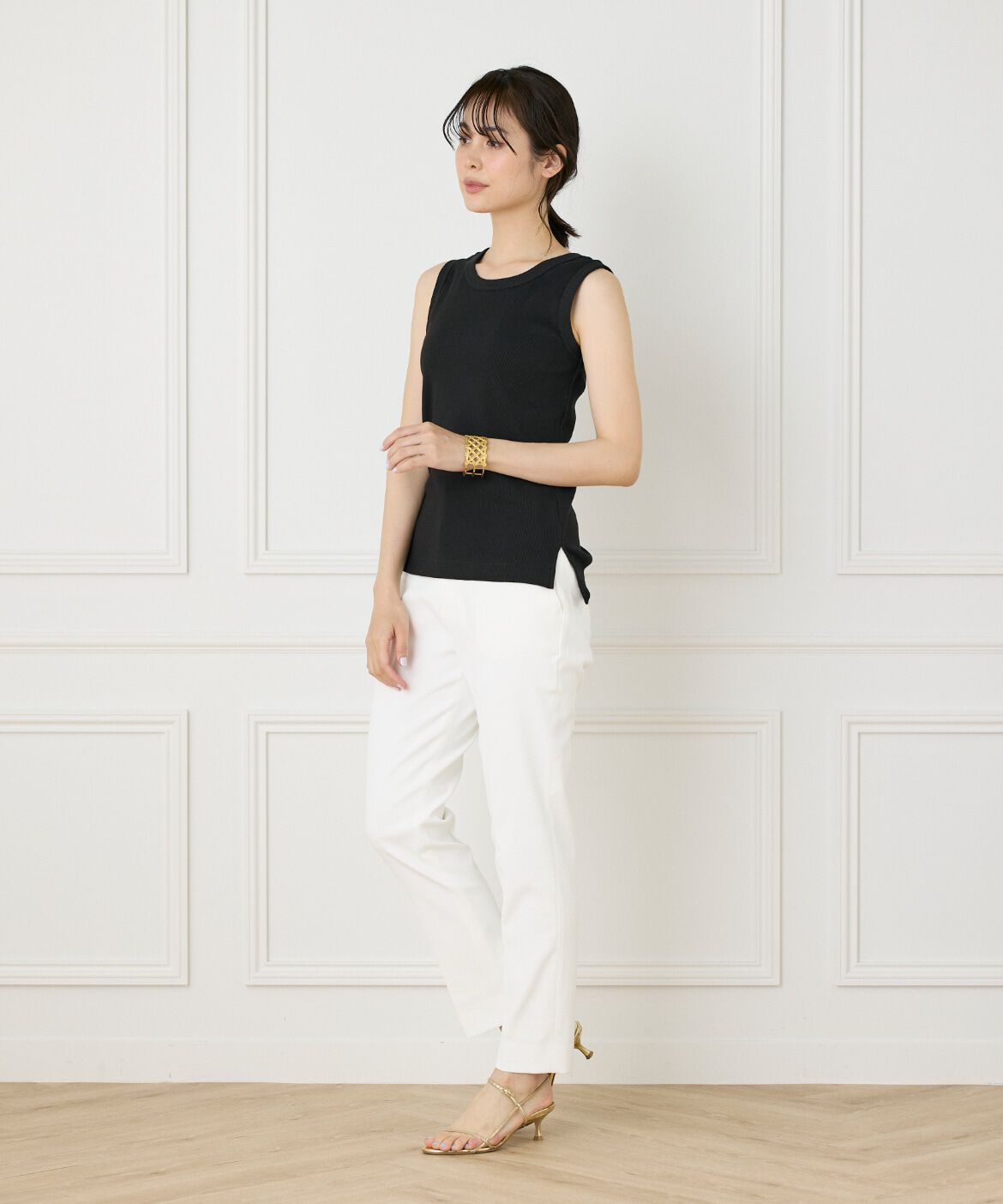 INED「コットンリブタンクトップ《YVON》」|タンクトップ|