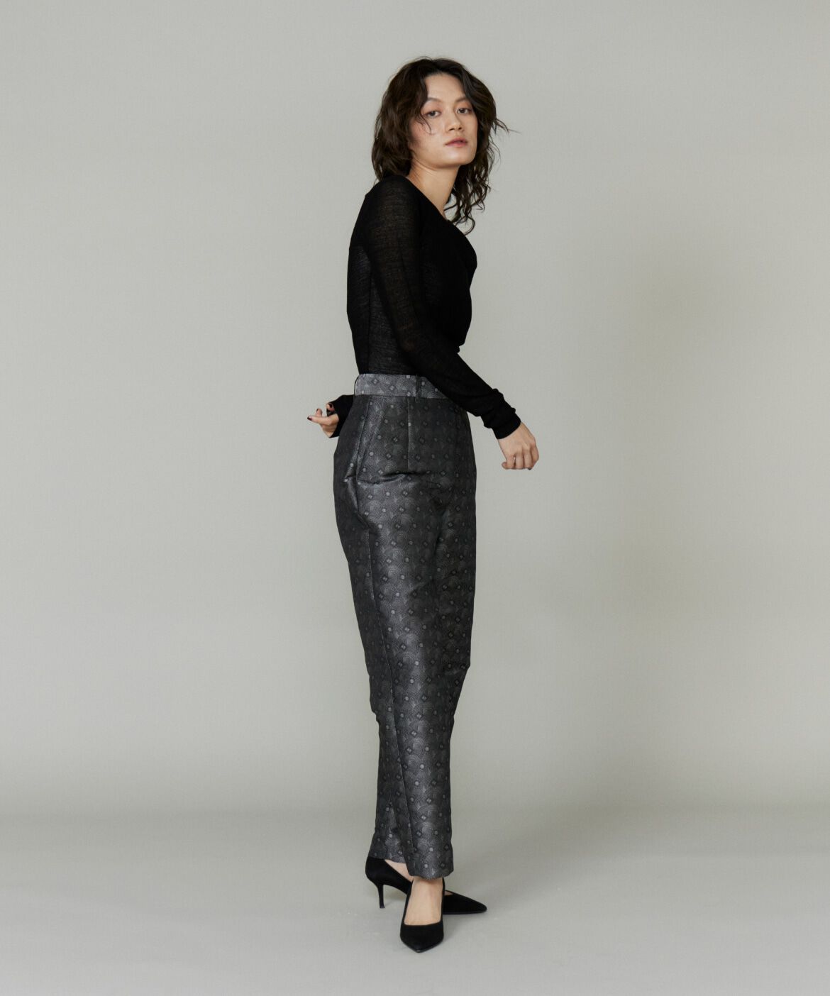 la veille by SUPERIOR CLOSET「シアーギャザープルオーバー」|ニット・セーター|