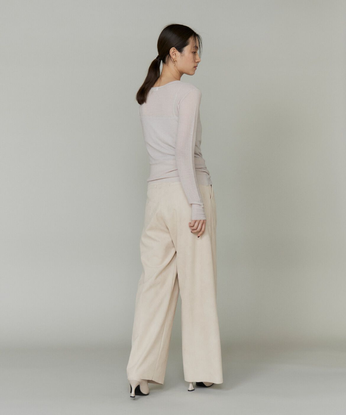 la veille by SUPERIOR CLOSET「シアーギャザープルオーバー」|ニット・セーター|