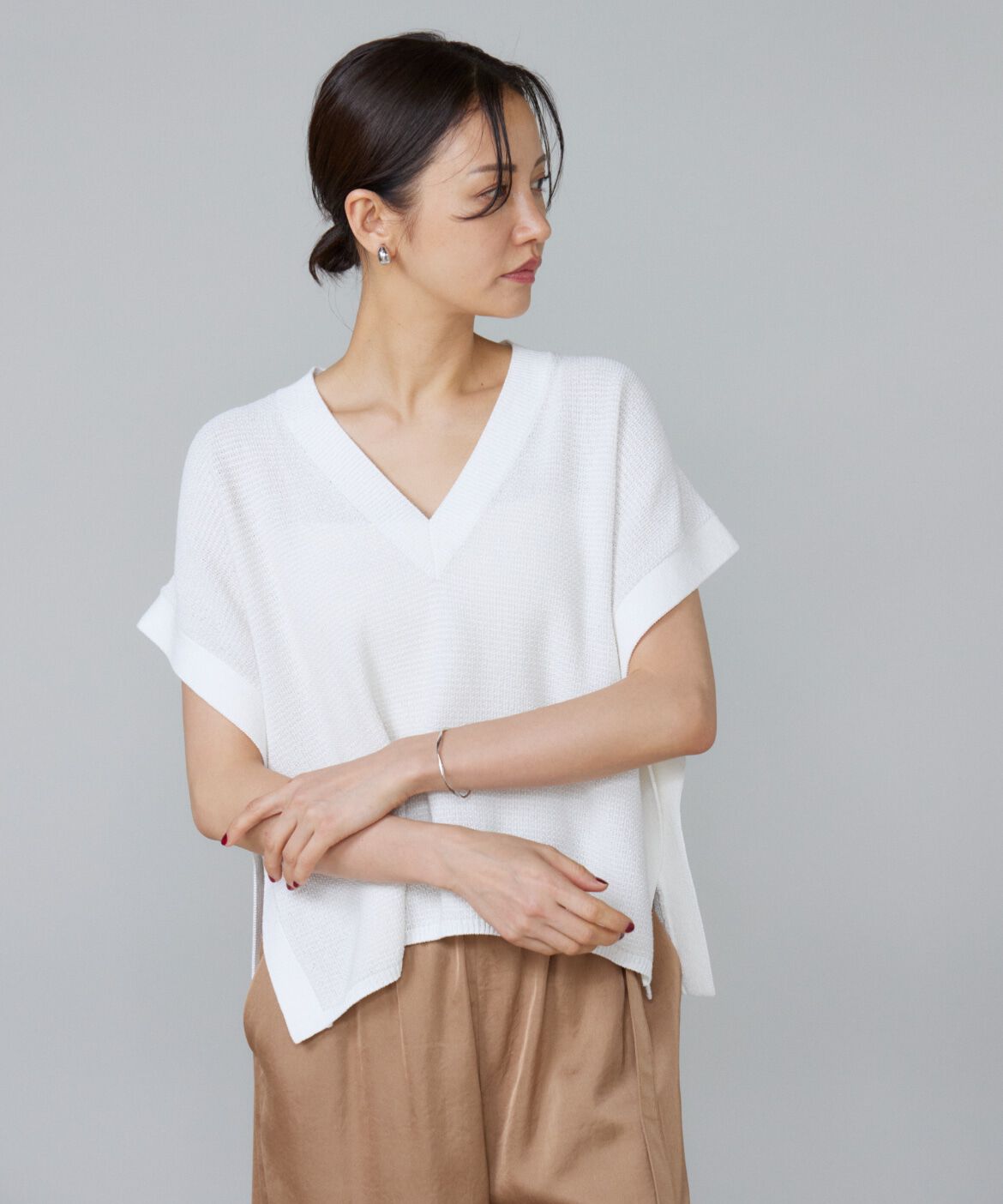 Le Souk「《大きいサイズ》ニットベスト」|ニット・セーター|