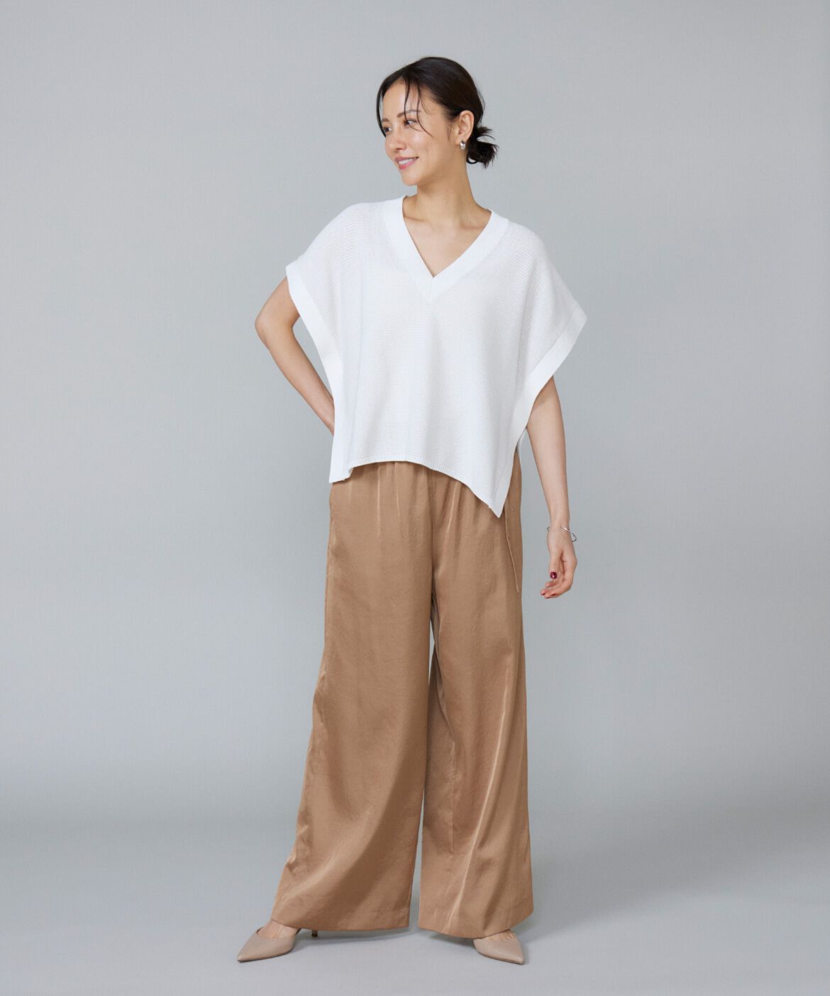 Le Souk「《大きいサイズ》ニットベスト」|ニット・セーター|