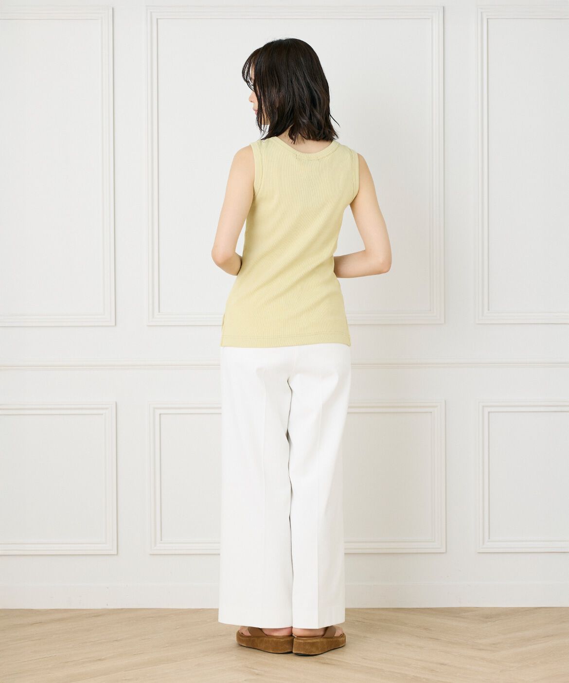 INED「コットンリブタンクトップ《YVON》」|タンクトップ|