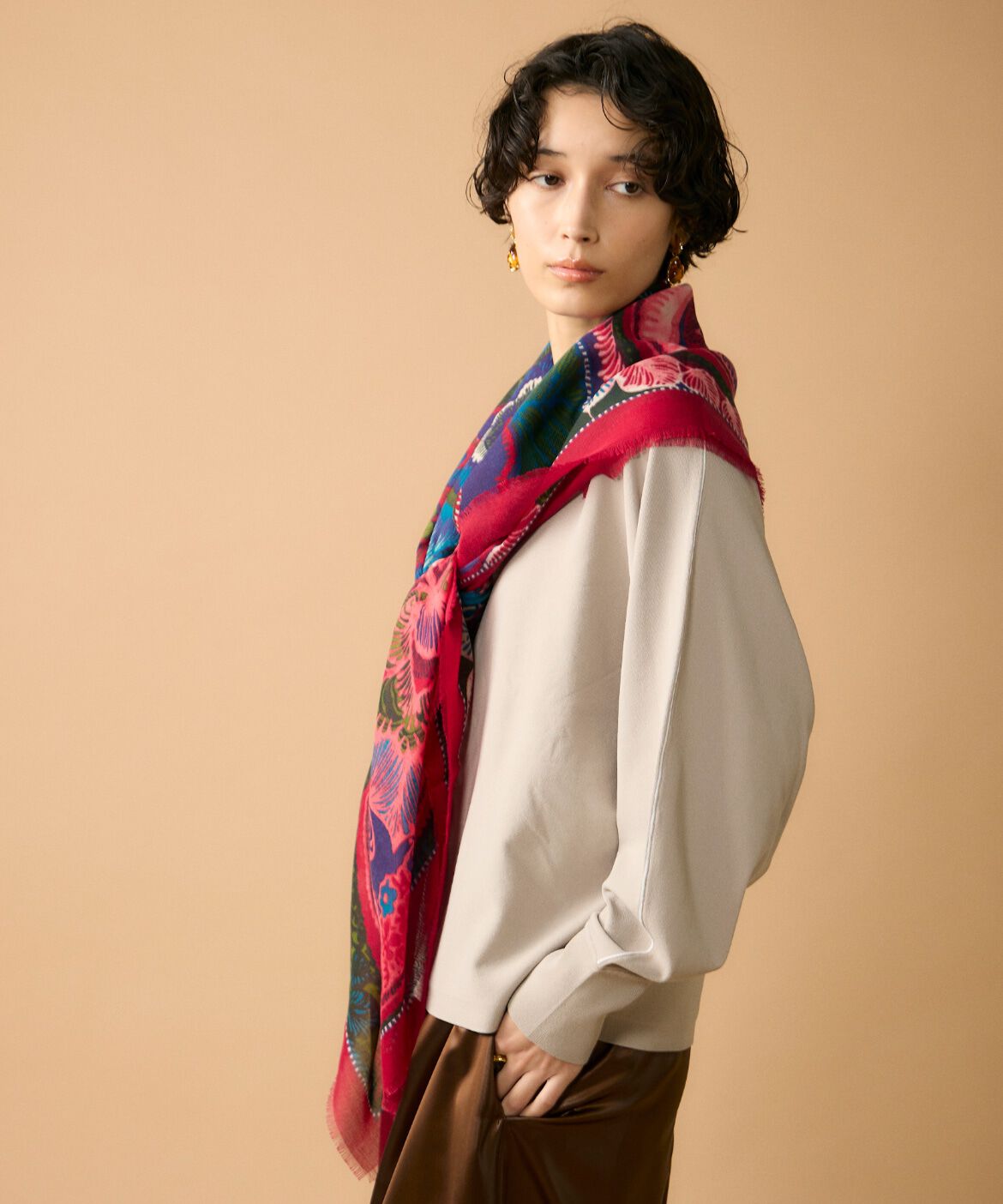 Le Souk「ウールライクストール」|ストール|