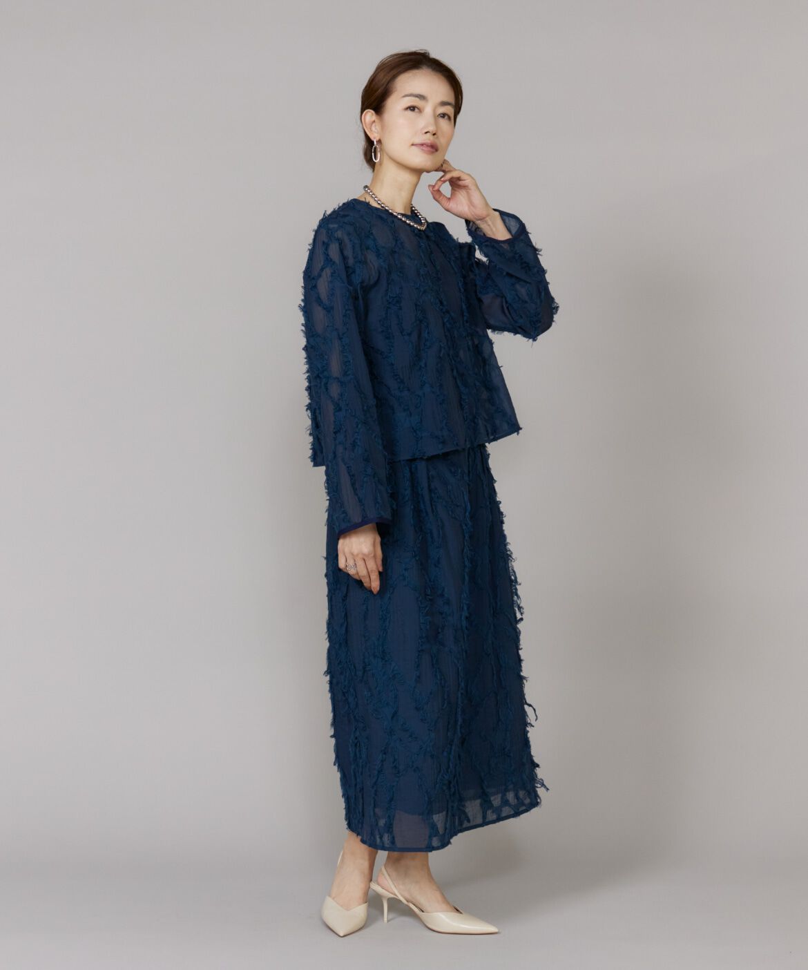 Le Souk「ジャカードブラウス」|シャツ・ブラウス|