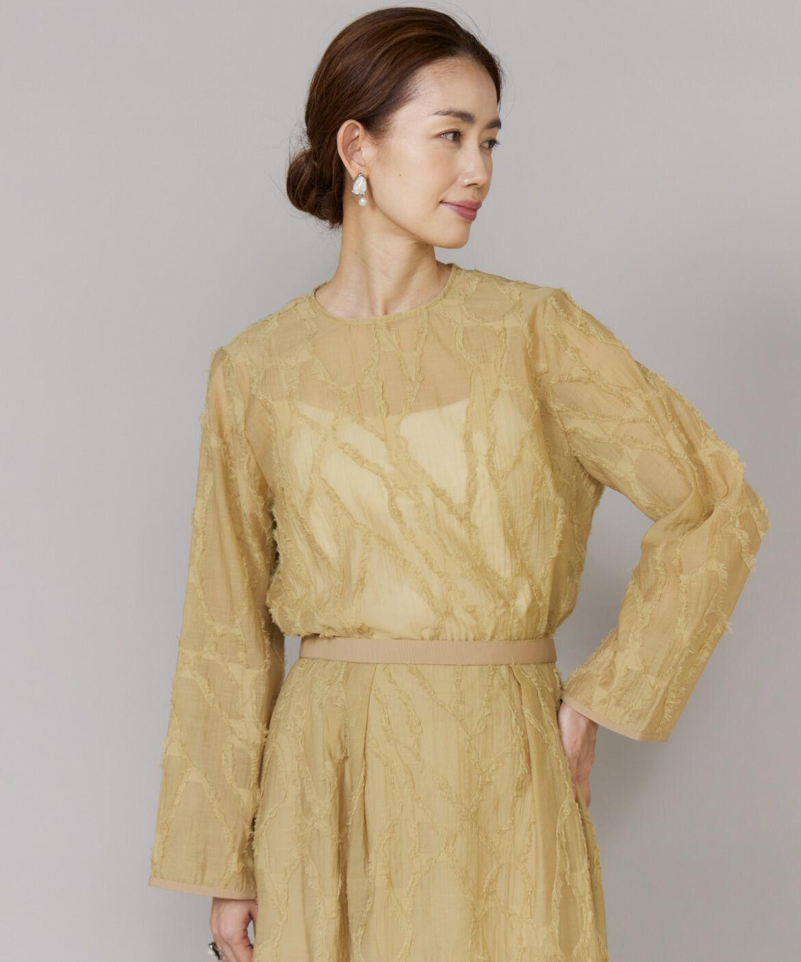 Le Souk「ジャカードブラウス」|シャツ・ブラウス|