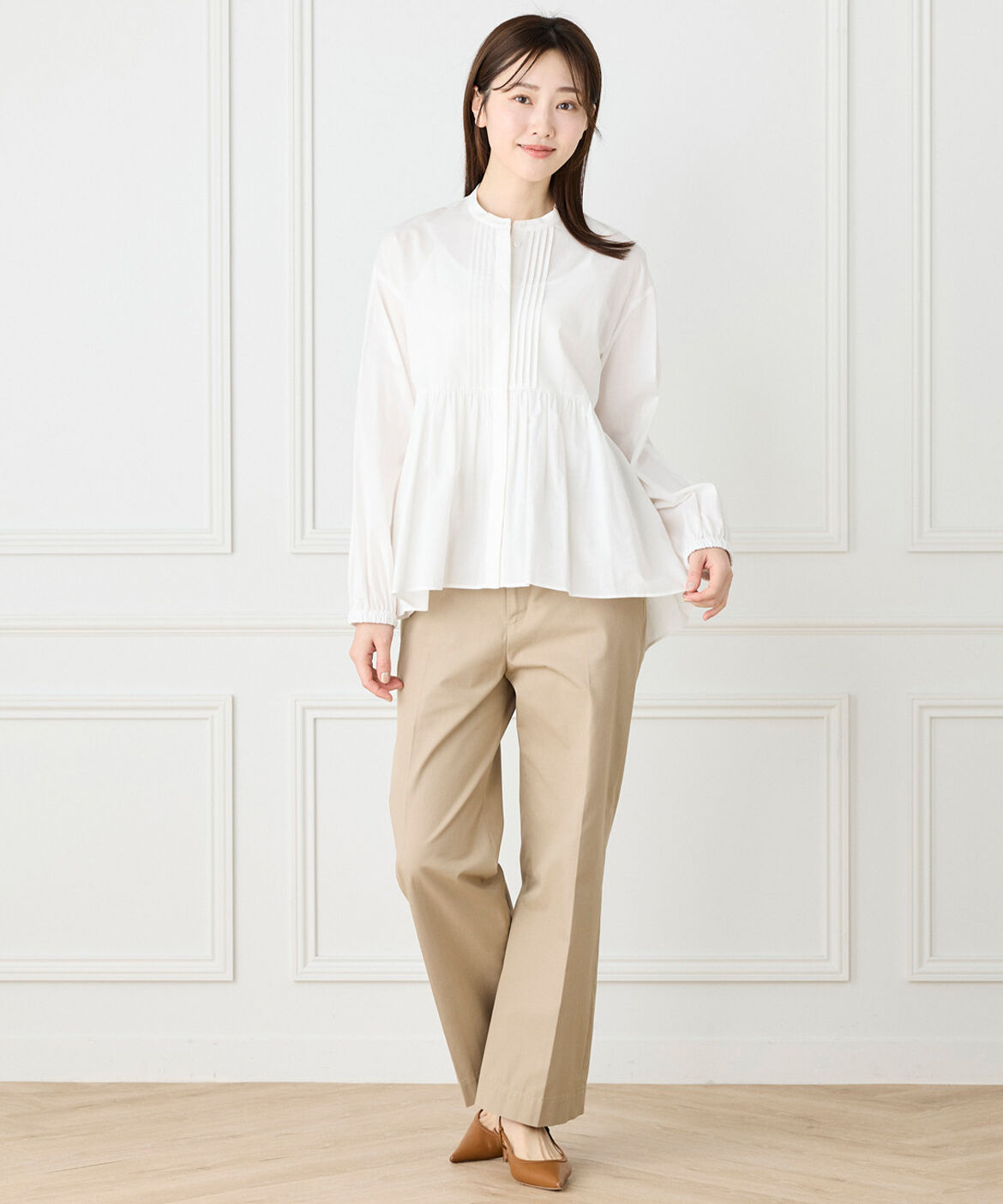 DAY by DAY it&rsquo;s international「スタンドカラーペプラムブラウス」|シャツ・ブラウス|