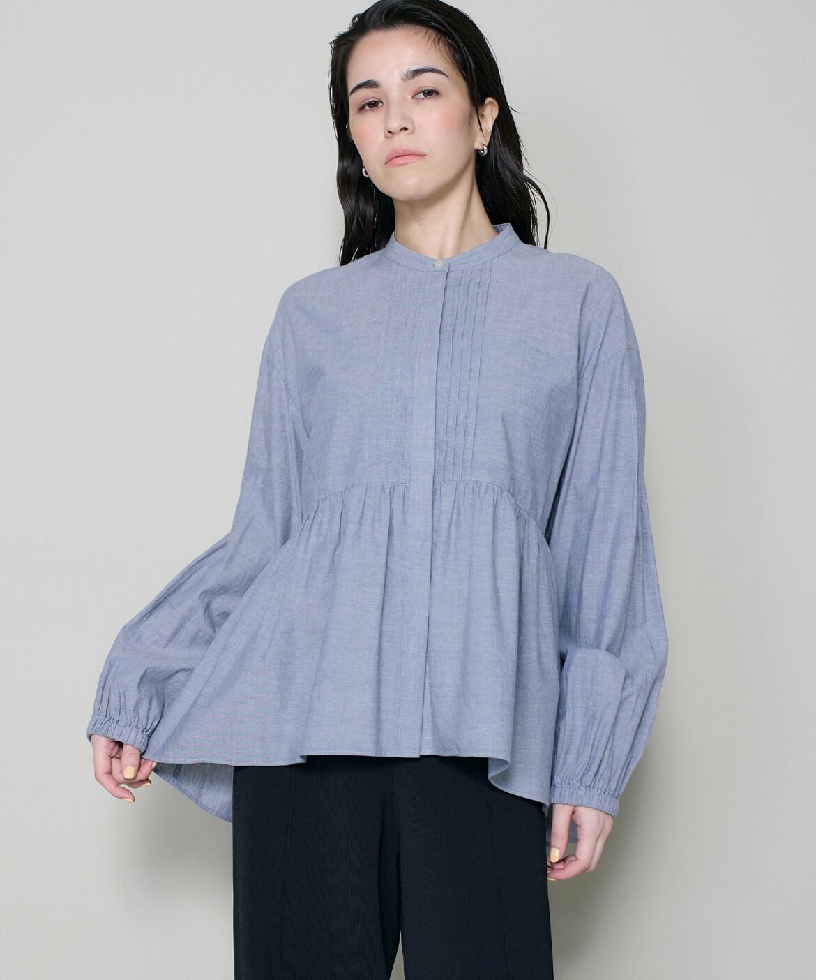 DAY by DAY it&rsquo;s international「スタンドカラーペプラムブラウス」|シャツ・ブラウス|