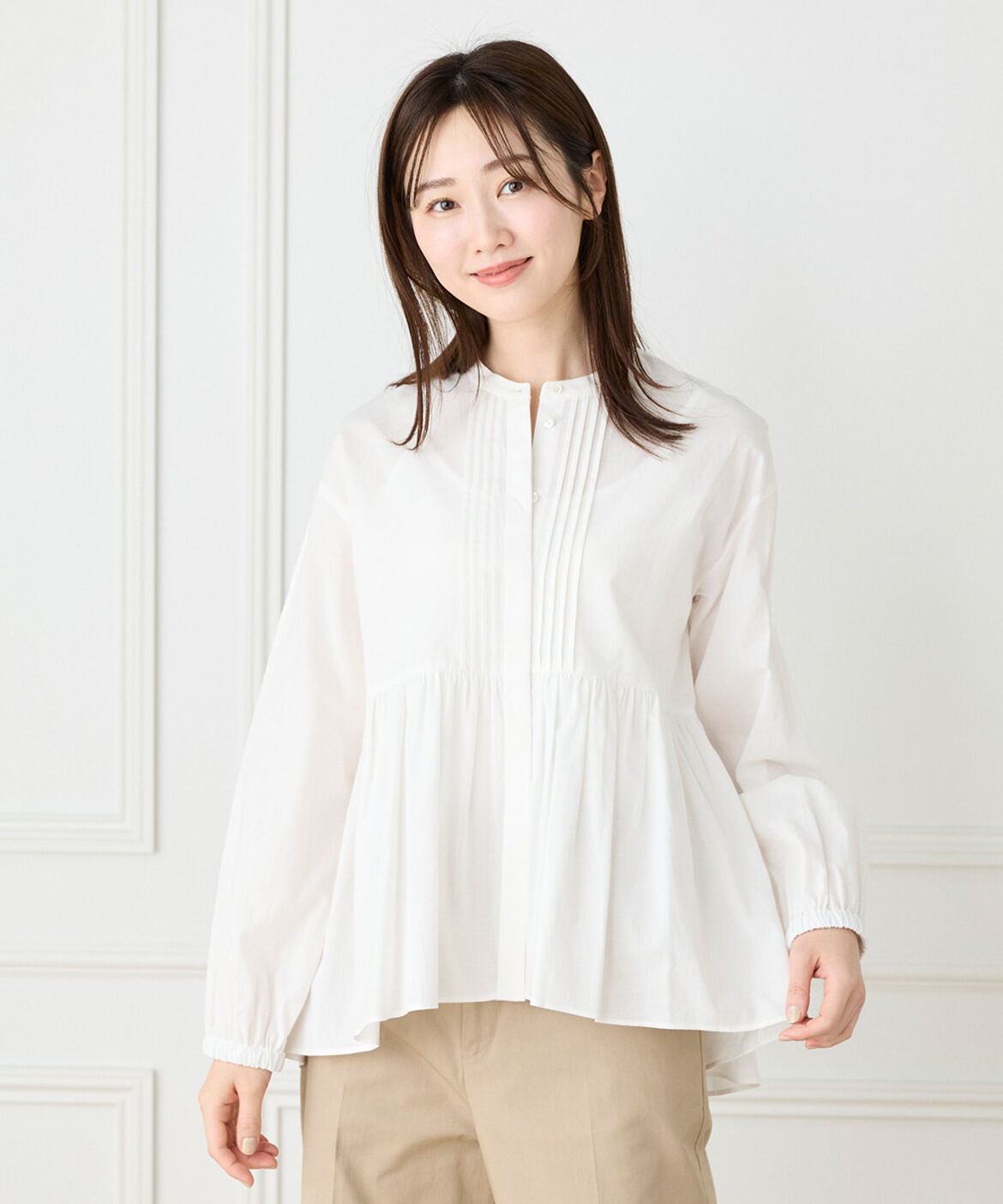 DAY by DAY it&rsquo;s international「スタンドカラーペプラムブラウス」|シャツ・ブラウス|