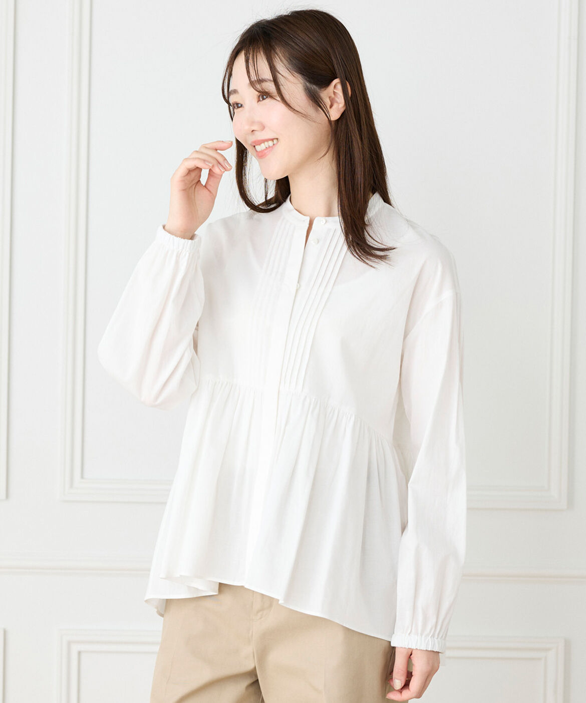 DAY by DAY it&rsquo;s international「スタンドカラーペプラムブラウス」|シャツ・ブラウス|