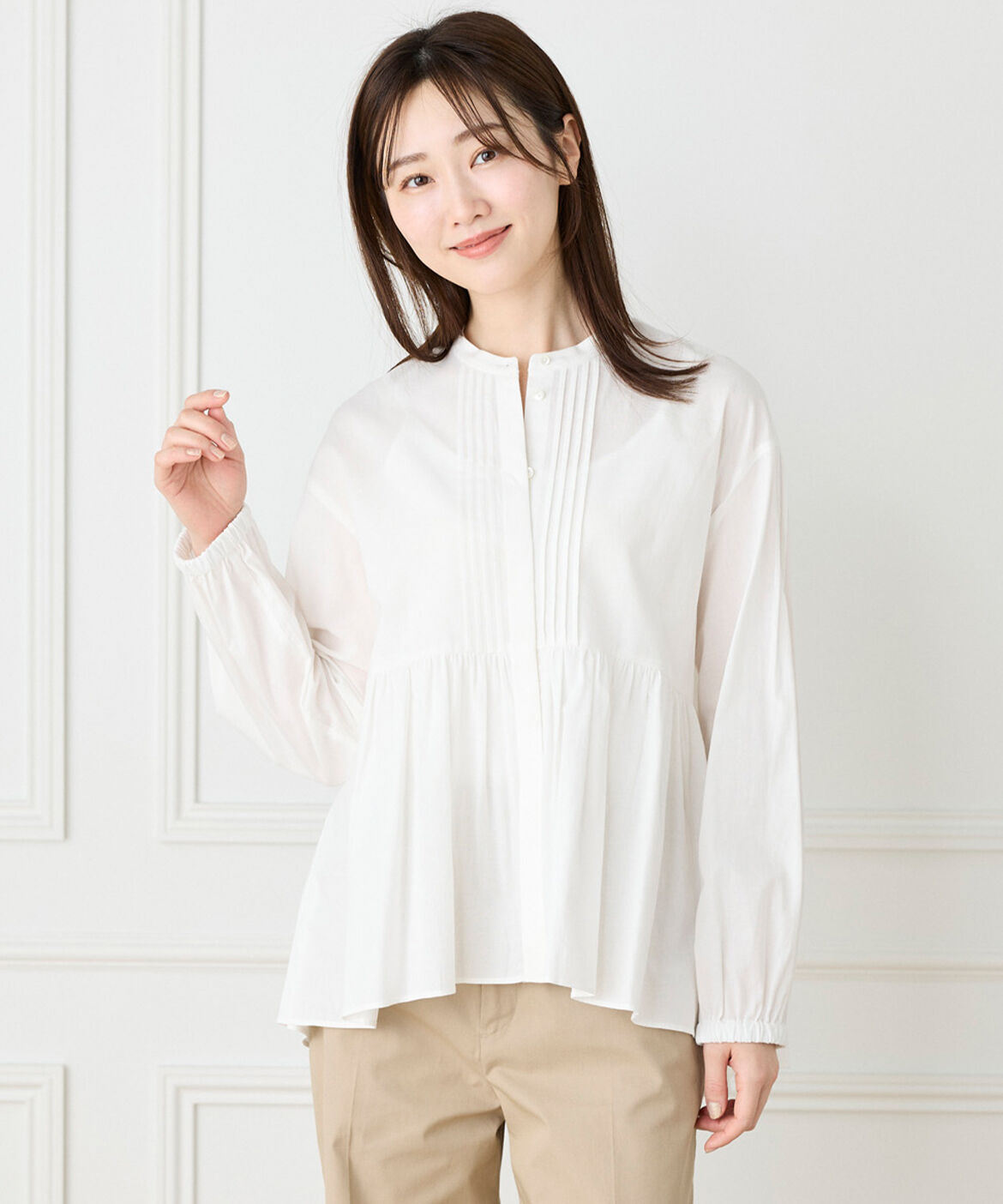 DAY by DAY it&rsquo;s international「スタンドカラーペプラムブラウス」|シャツ・ブラウス|
