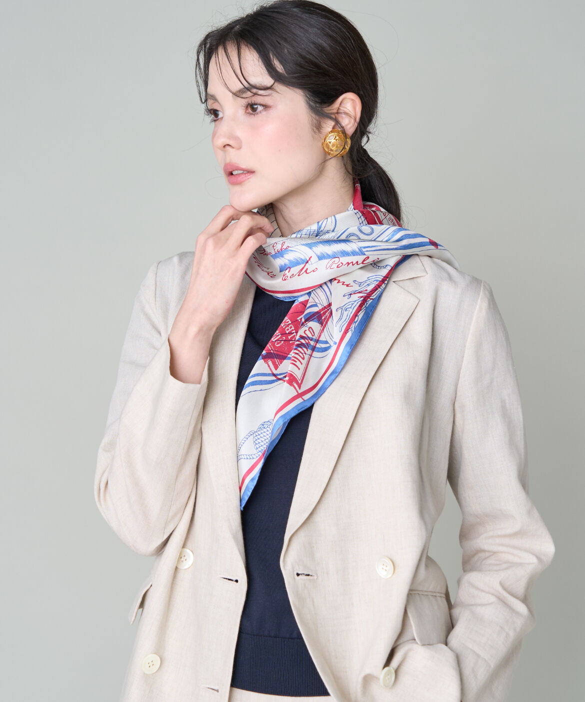 FAVORITE SUKINAMONO「シルクスカーフ ボンメール《manipuri》」|ストール|