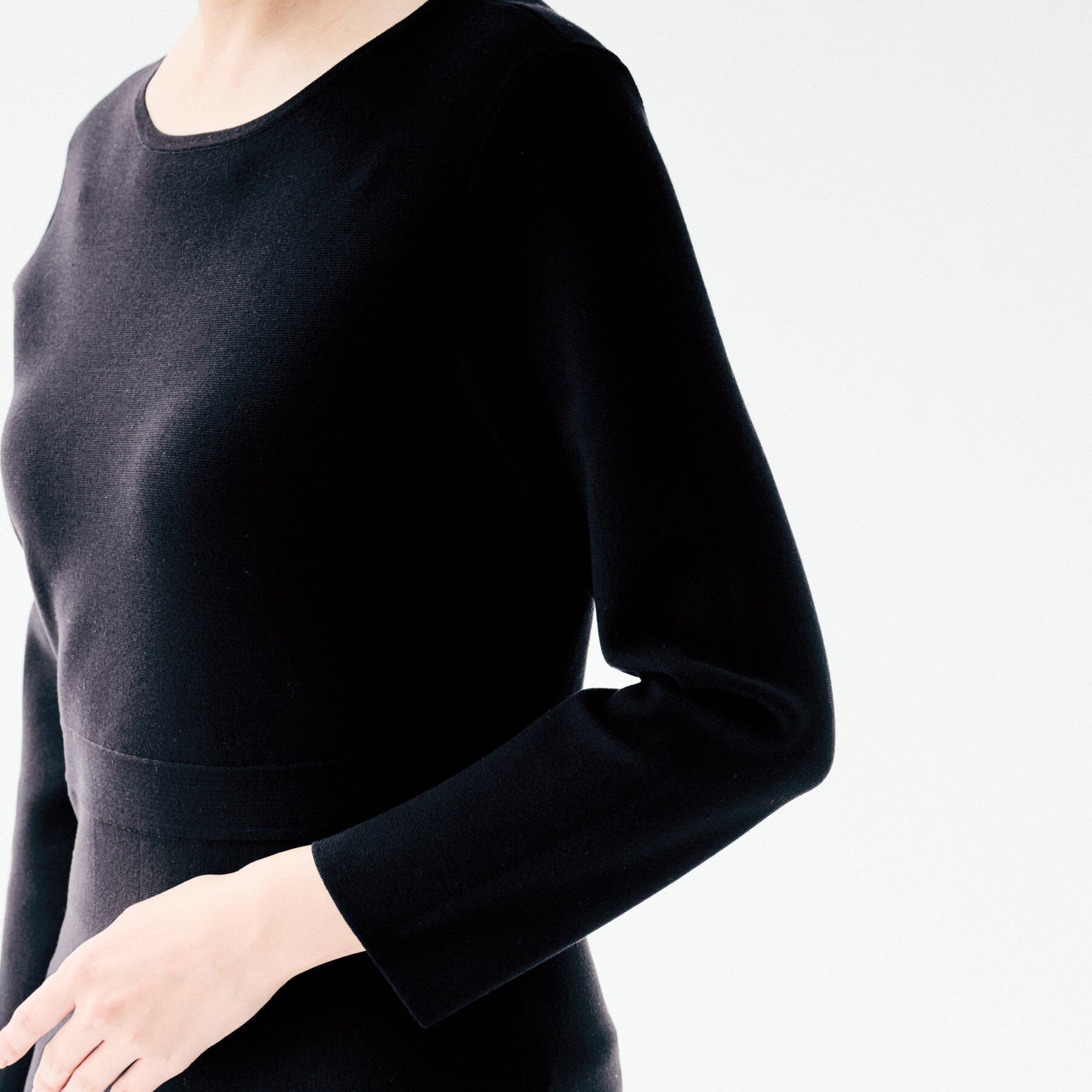 UNTITLED「【洗える/ストレッチ性/フォーマル】ニットワンピース」|ワンピース|