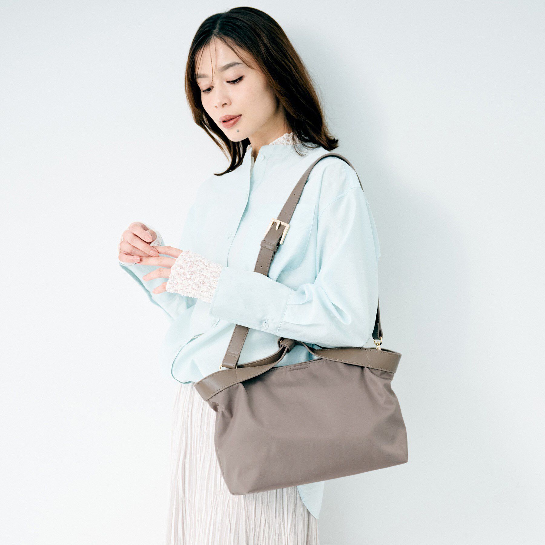 UNTITLED「ワイドナイロントート」|トートバッグ|