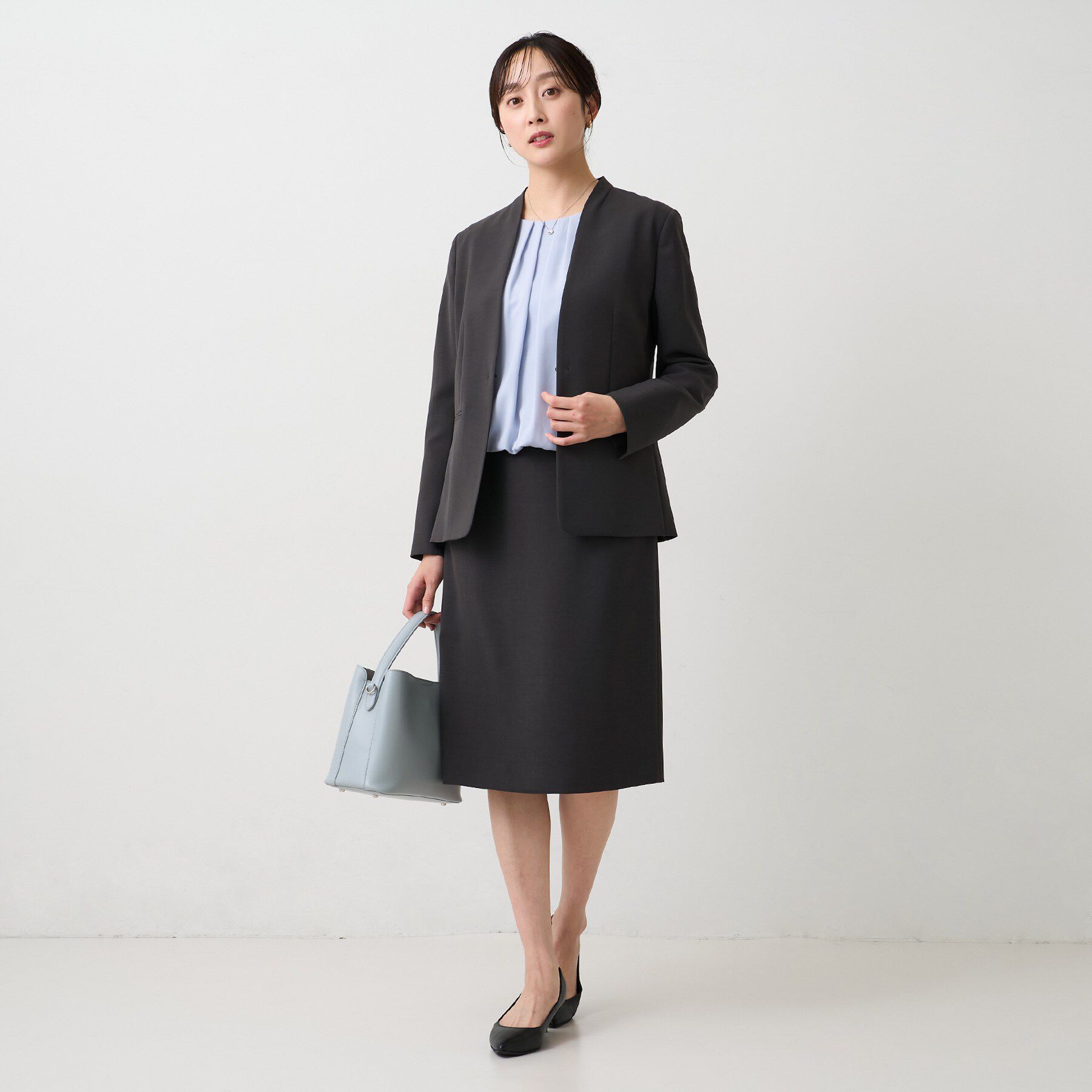 UNTITLED「エアリーノーカラージャケット」|ノーカラージャケット|