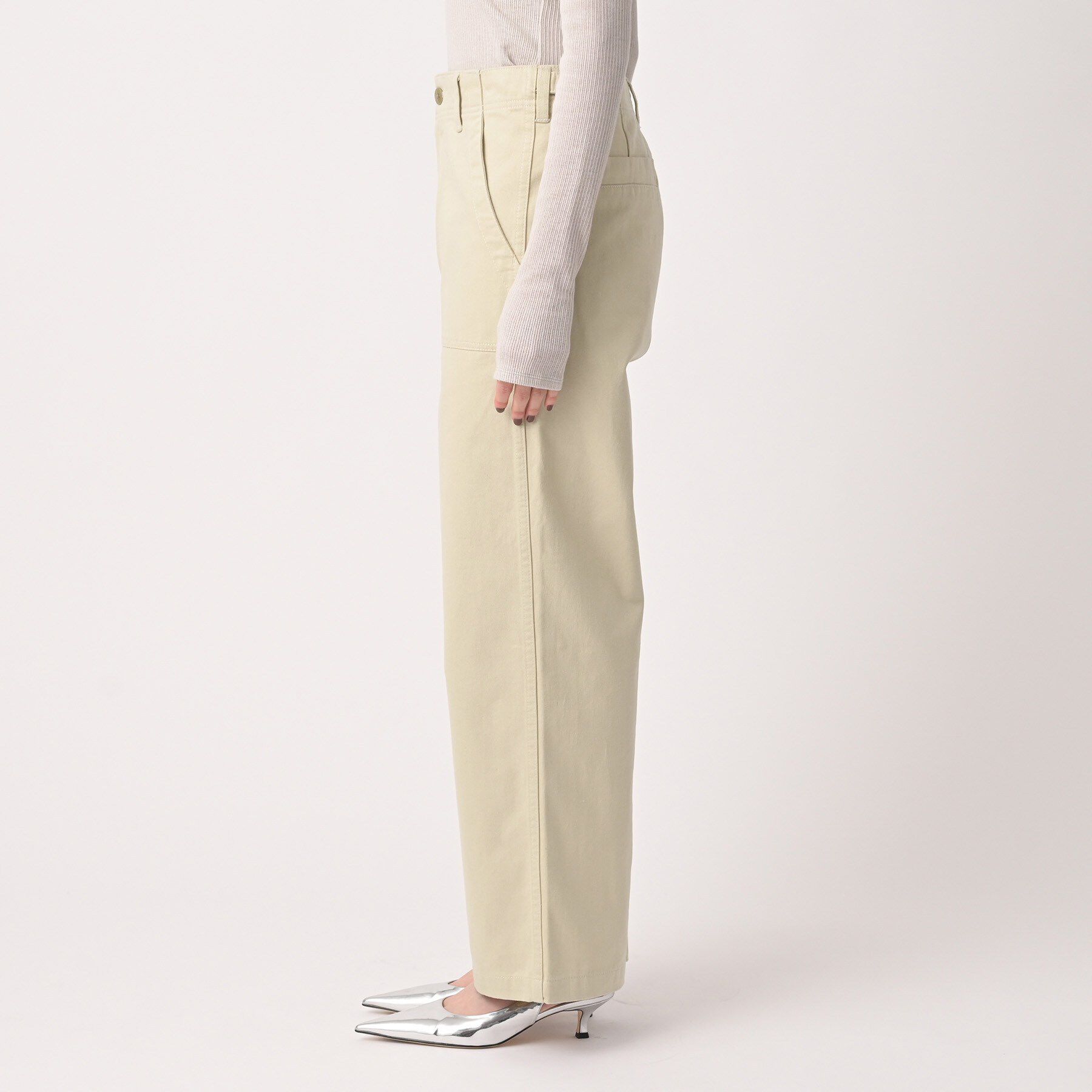 UNTITLED「【コットン100/洗える】サテンベイカーパンツ」|その他|