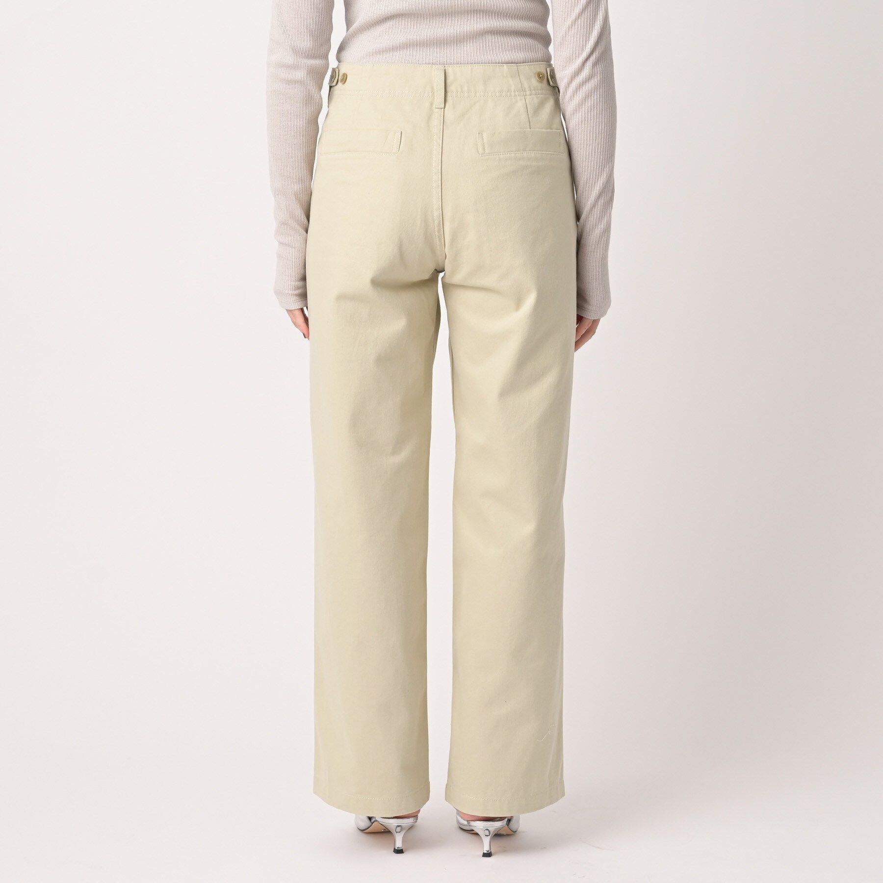 UNTITLED「【コットン100/洗える】サテンベイカーパンツ」|その他|