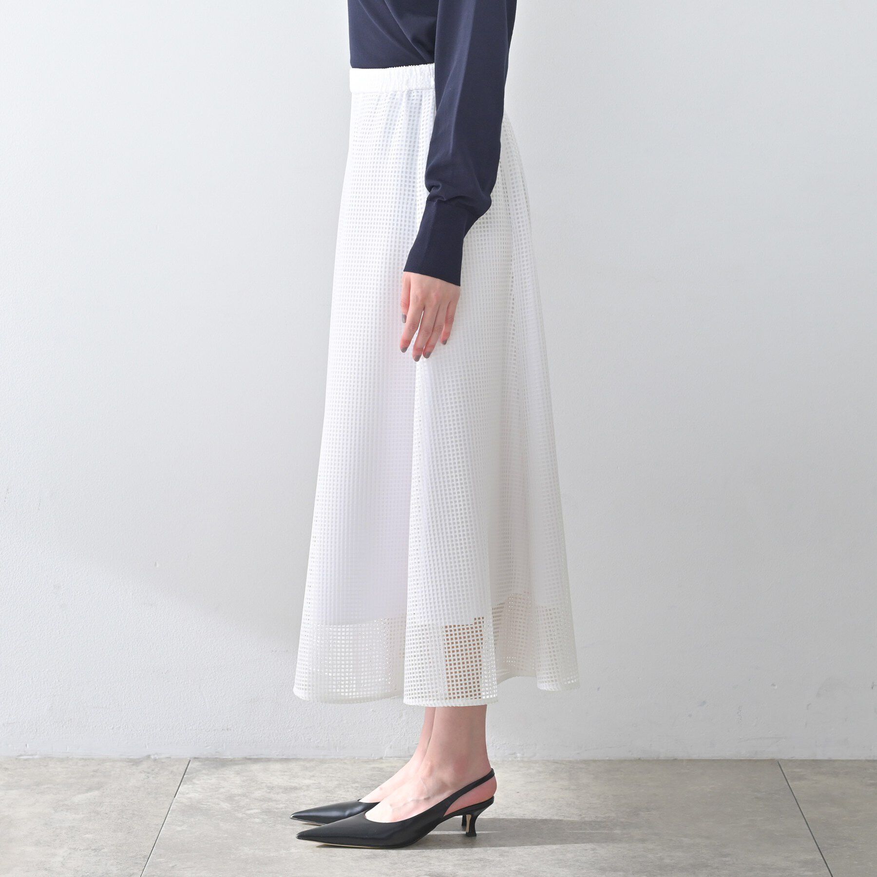UNTITLED「スクエアメッシュスカート」|スカート|