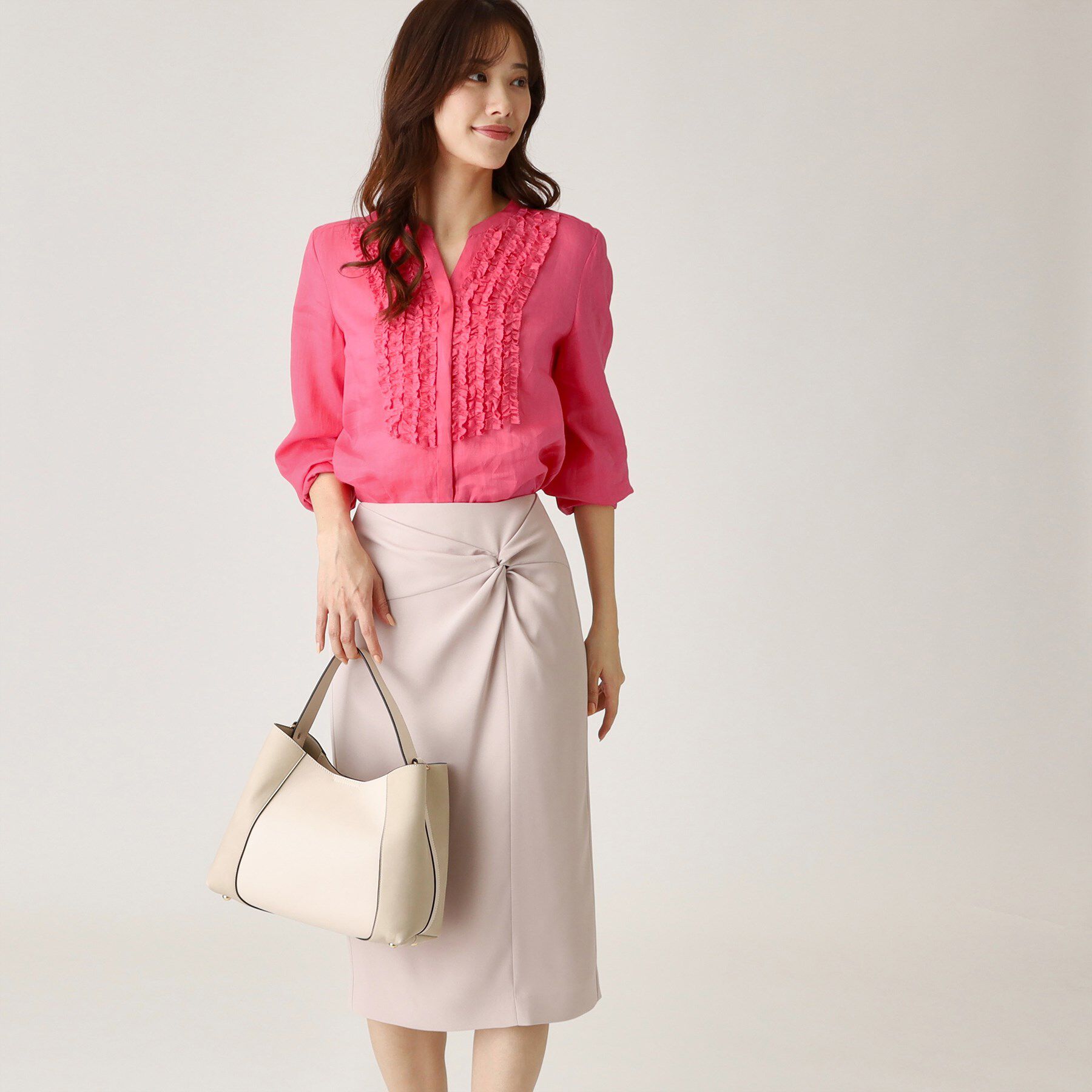 COUP DE CHANCE「【ラミー100％／洗える】夏におすすめ！華やかフリルデザインブラウス」|シャツ・ブラウス|