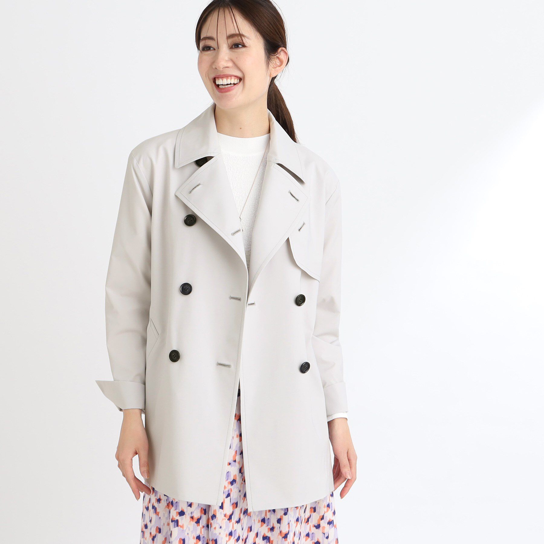 Reflect「【手洗い可／撥水】ライティミドル丈コート」|トレンチコート|