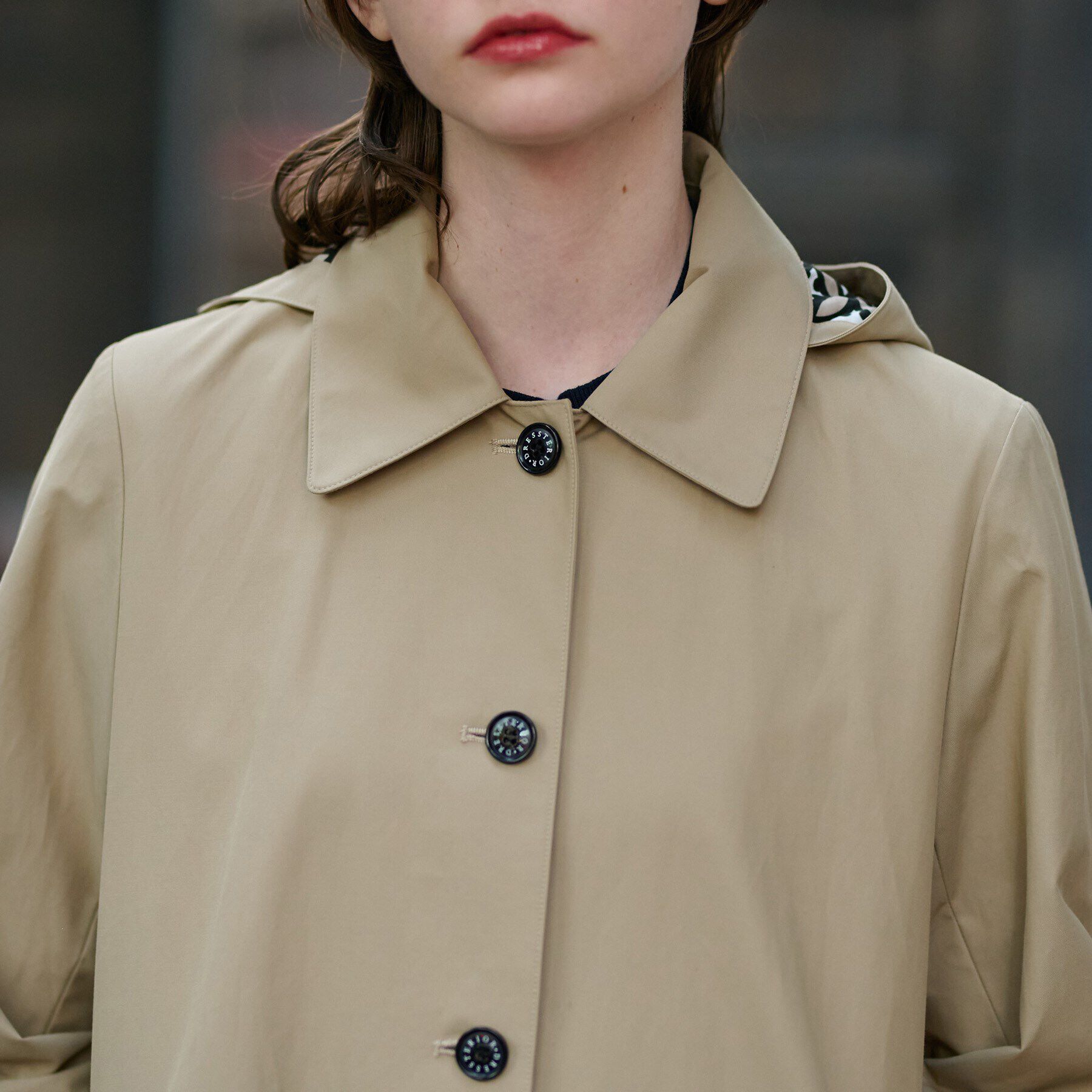 DRESSTERIOR「レインフードコート」|レインコート|