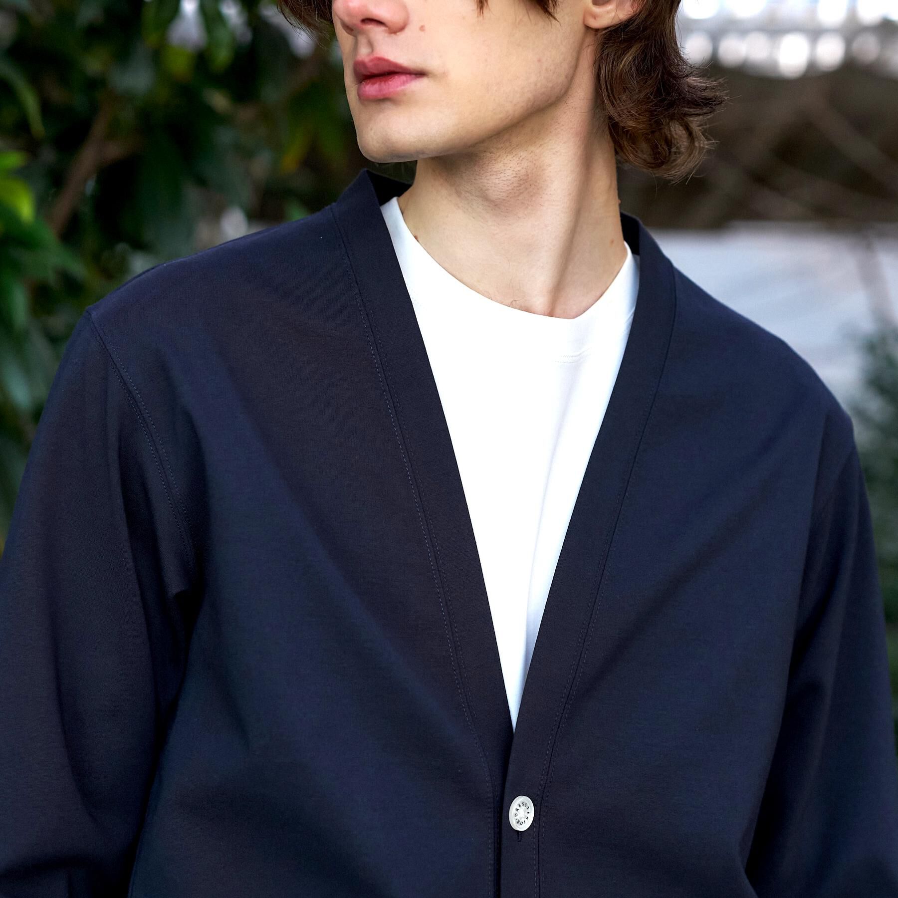 DRESSTERIOR「【接触冷感／セットアップ可】ドライタッチ ハイカウントカットソー カーディガン」|カーディガン|