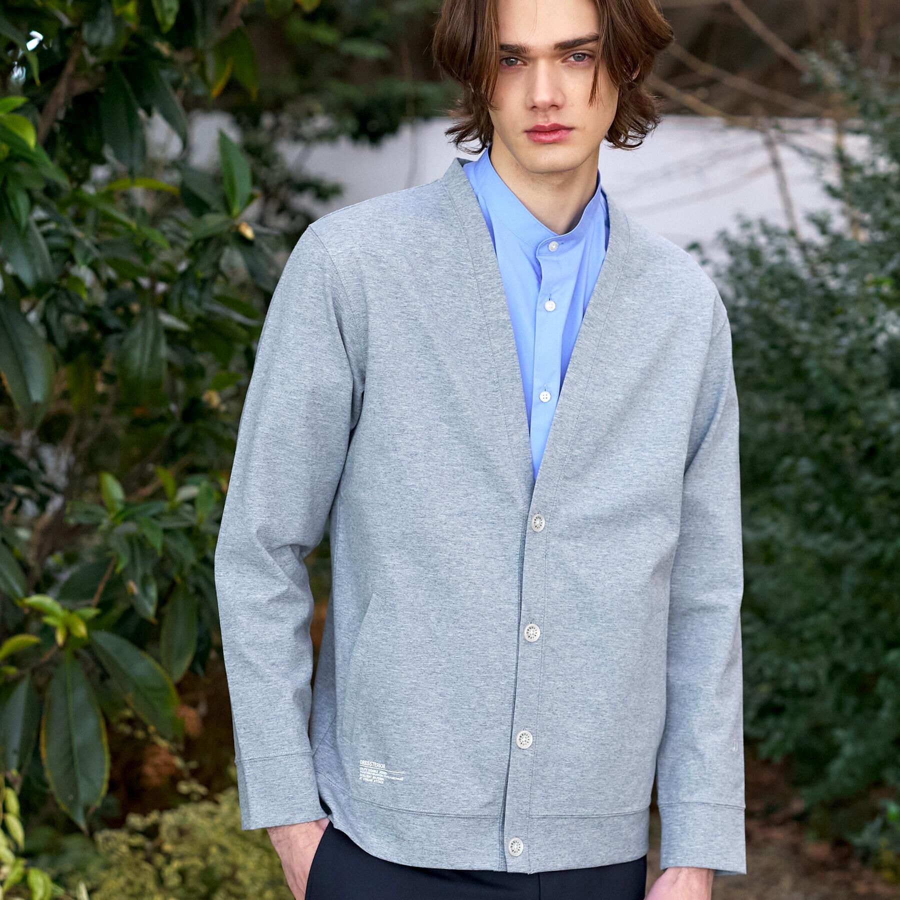 DRESSTERIOR「【接触冷感／セットアップ可】ドライタッチ ハイカウントカットソー カーディガン」|カーディガン|