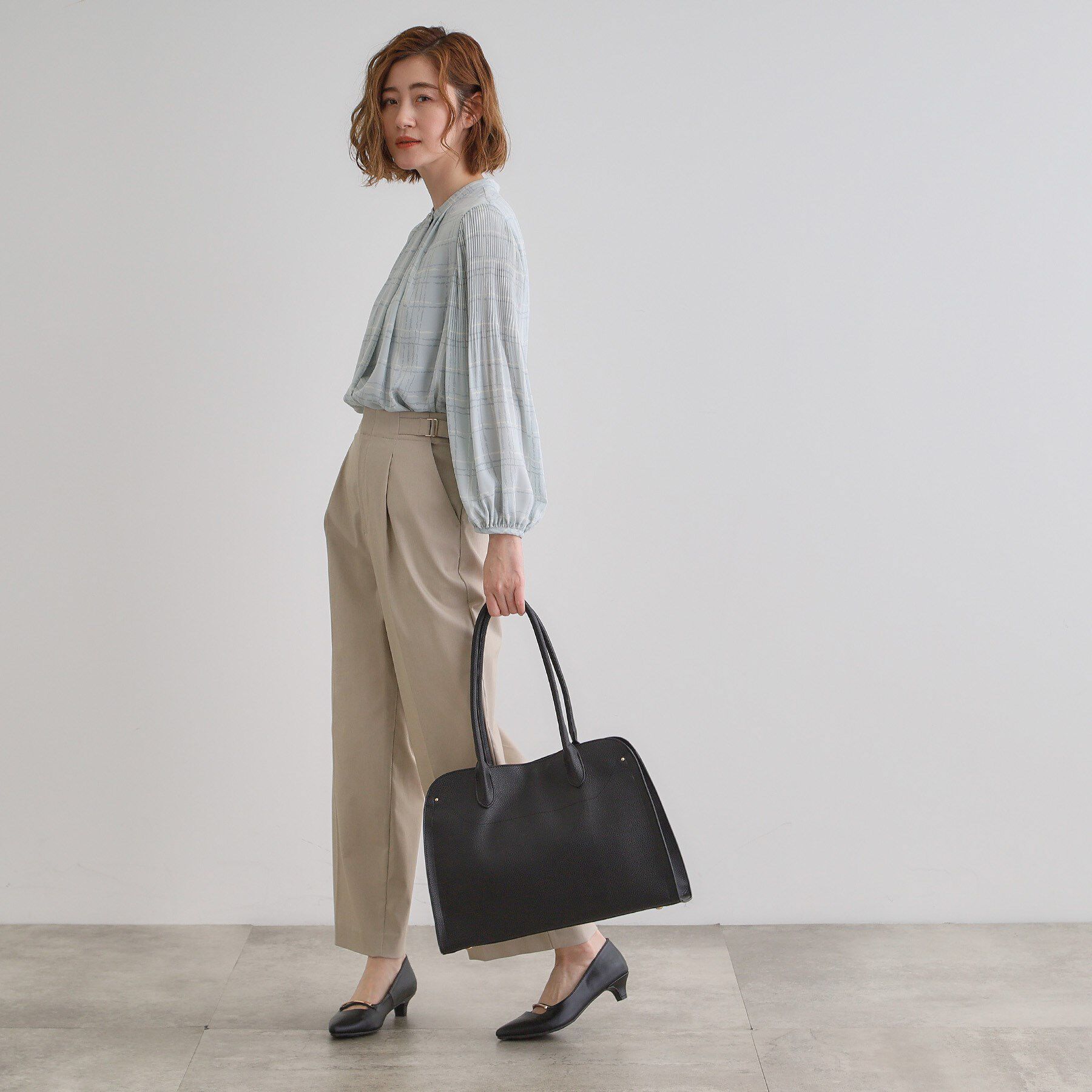 grove「【A4】【トレンドのボストン型】ラウンド機能トート」|トートバッグ|