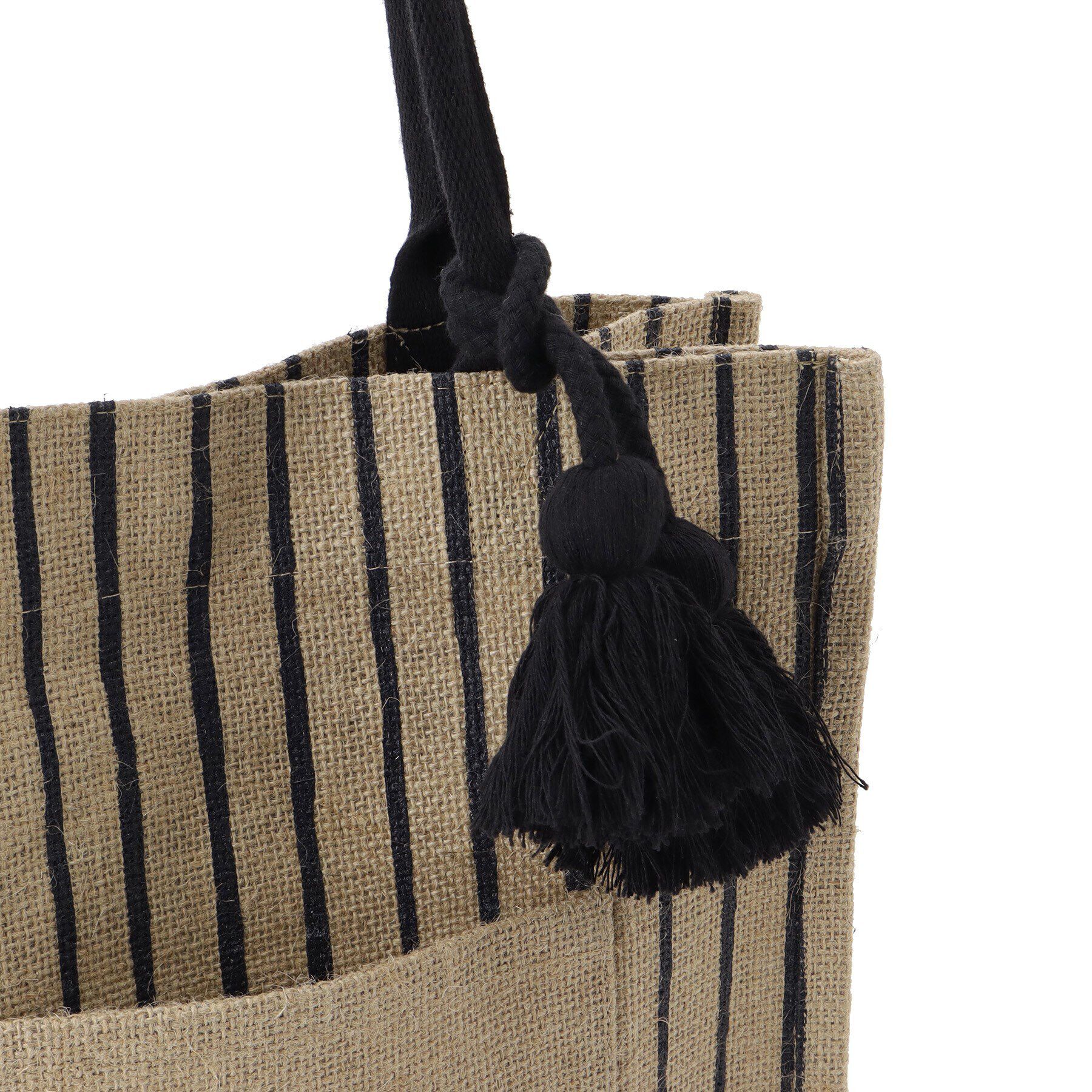 grove「タテA4ジュートタッセルトート」|トートバッグ|