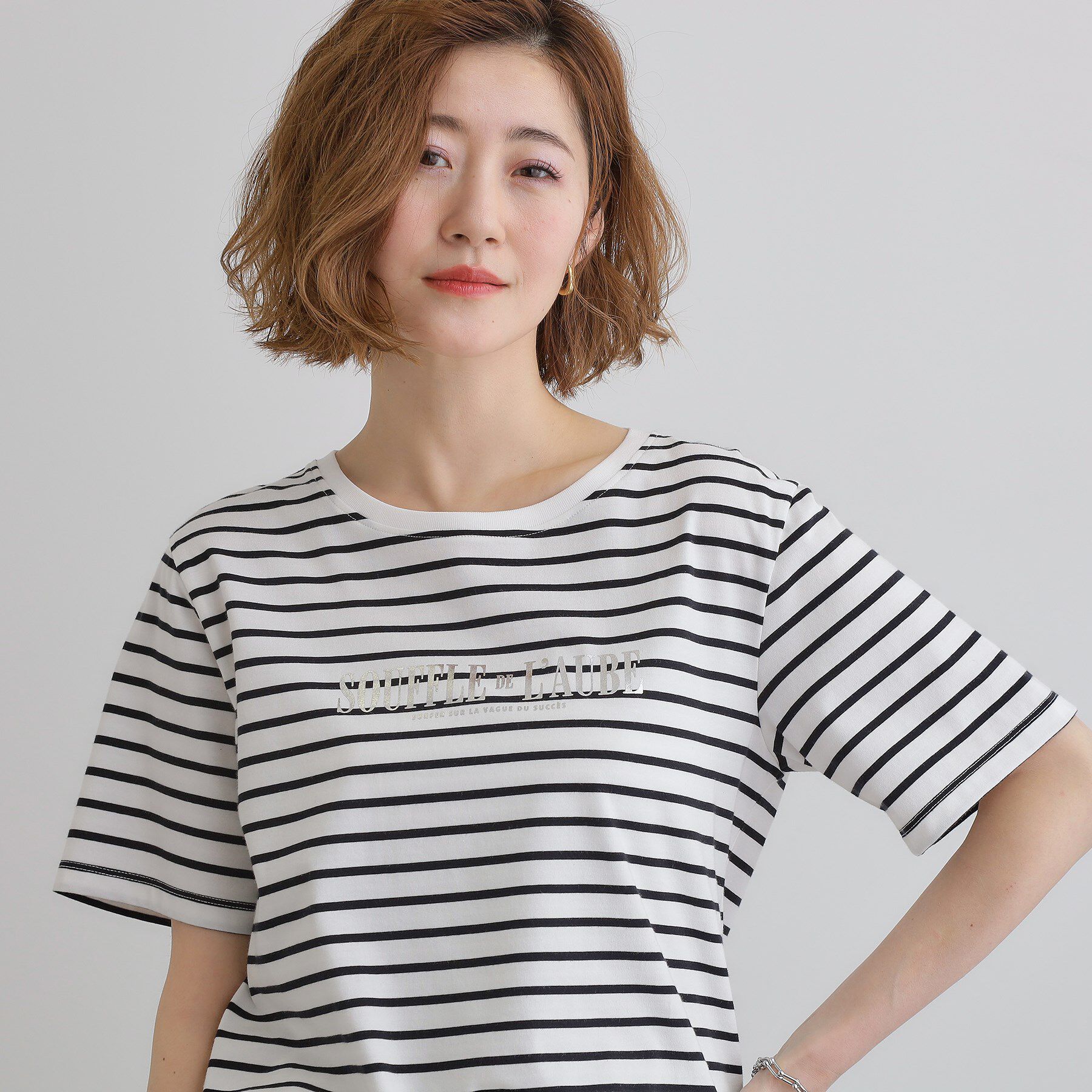 grove「【UVカット・接触冷感】ベーシックロゴTシャツ」|Tシャツ・カットソー|