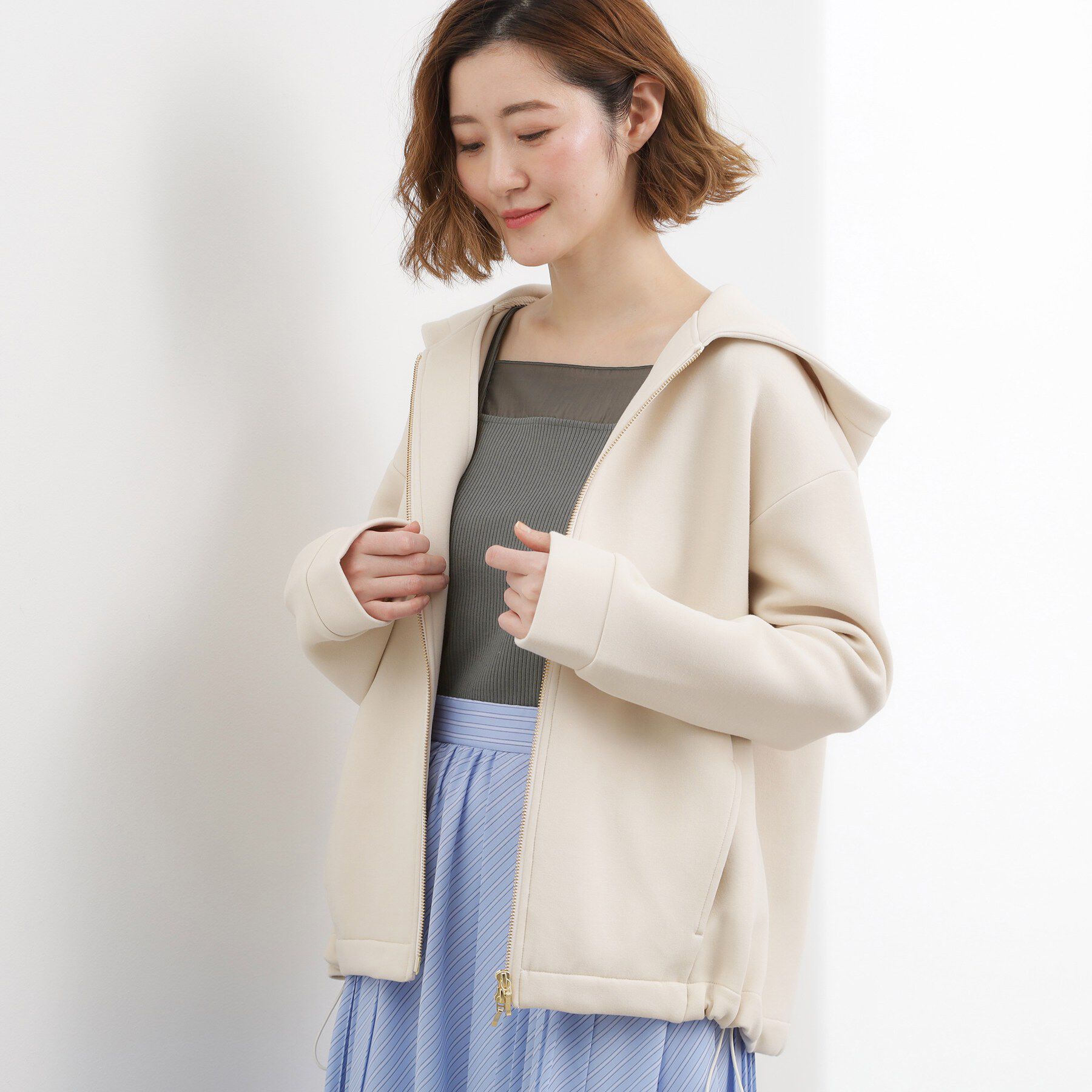 grove「【貴島明日香さん着用】シアードッキングスクエアタンク」|キャミソール|