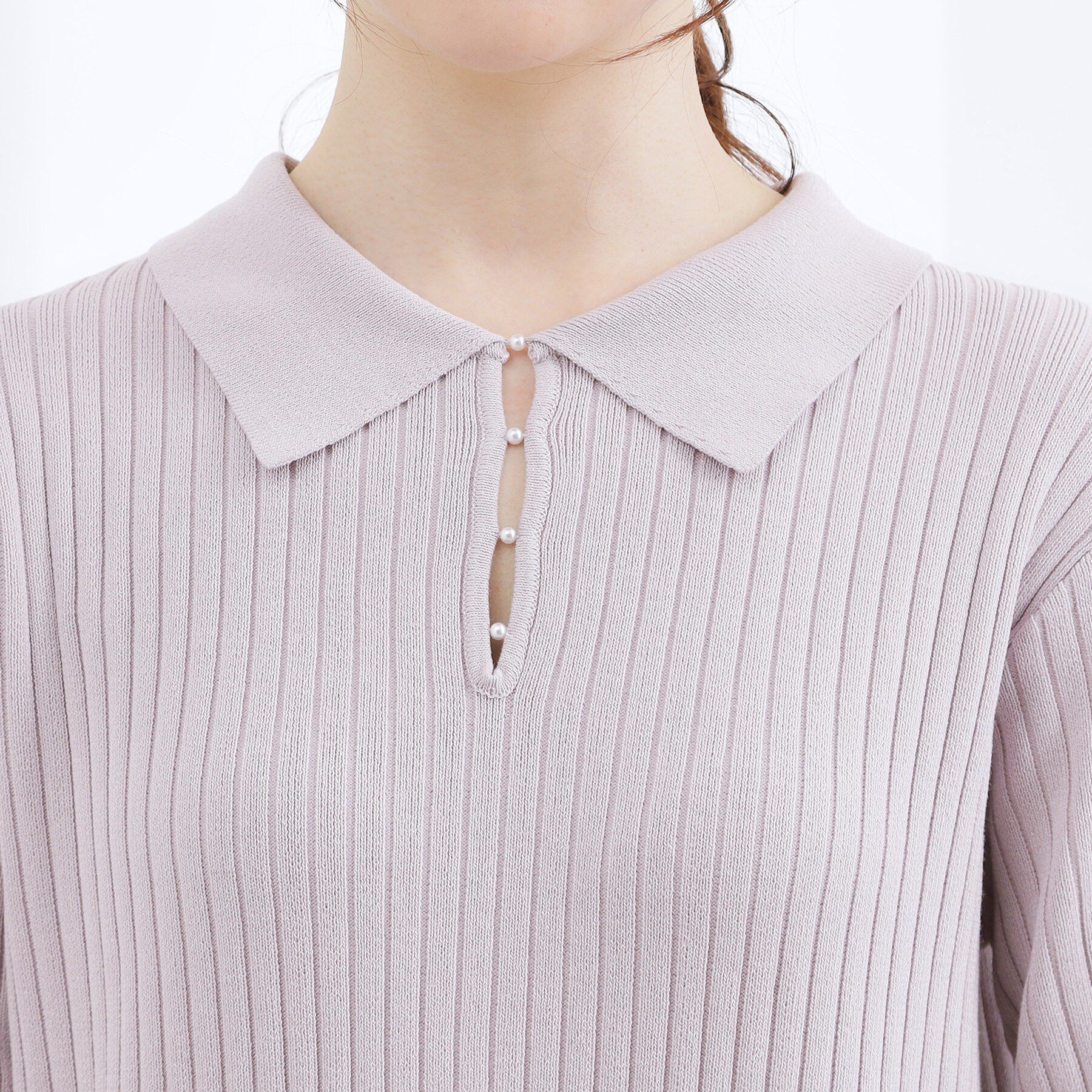 grove「ポロニットワンピース」|ワンピース|