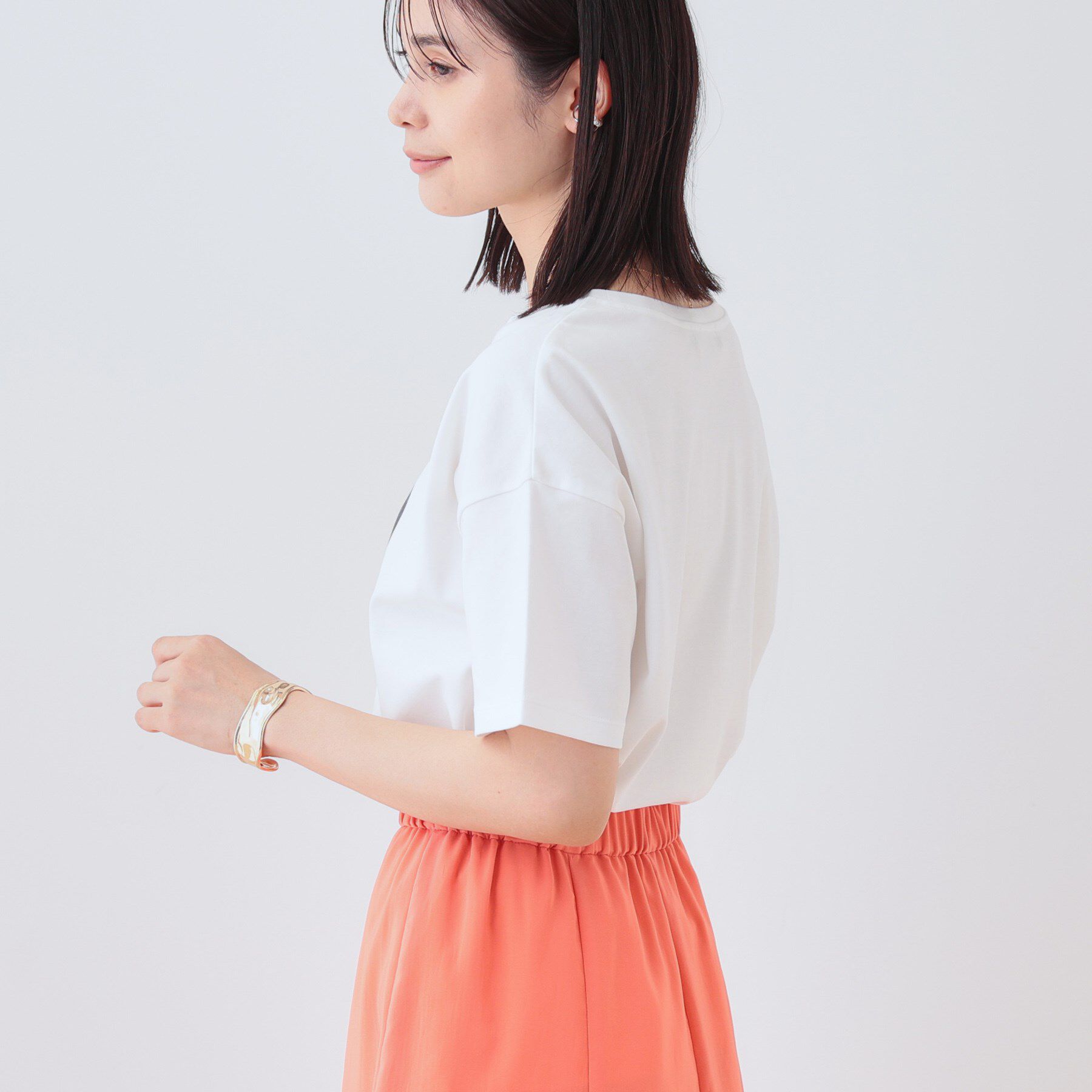 INDIVI「【洗える】ベーシックプリントTシャツ」|Tシャツ・カットソー|