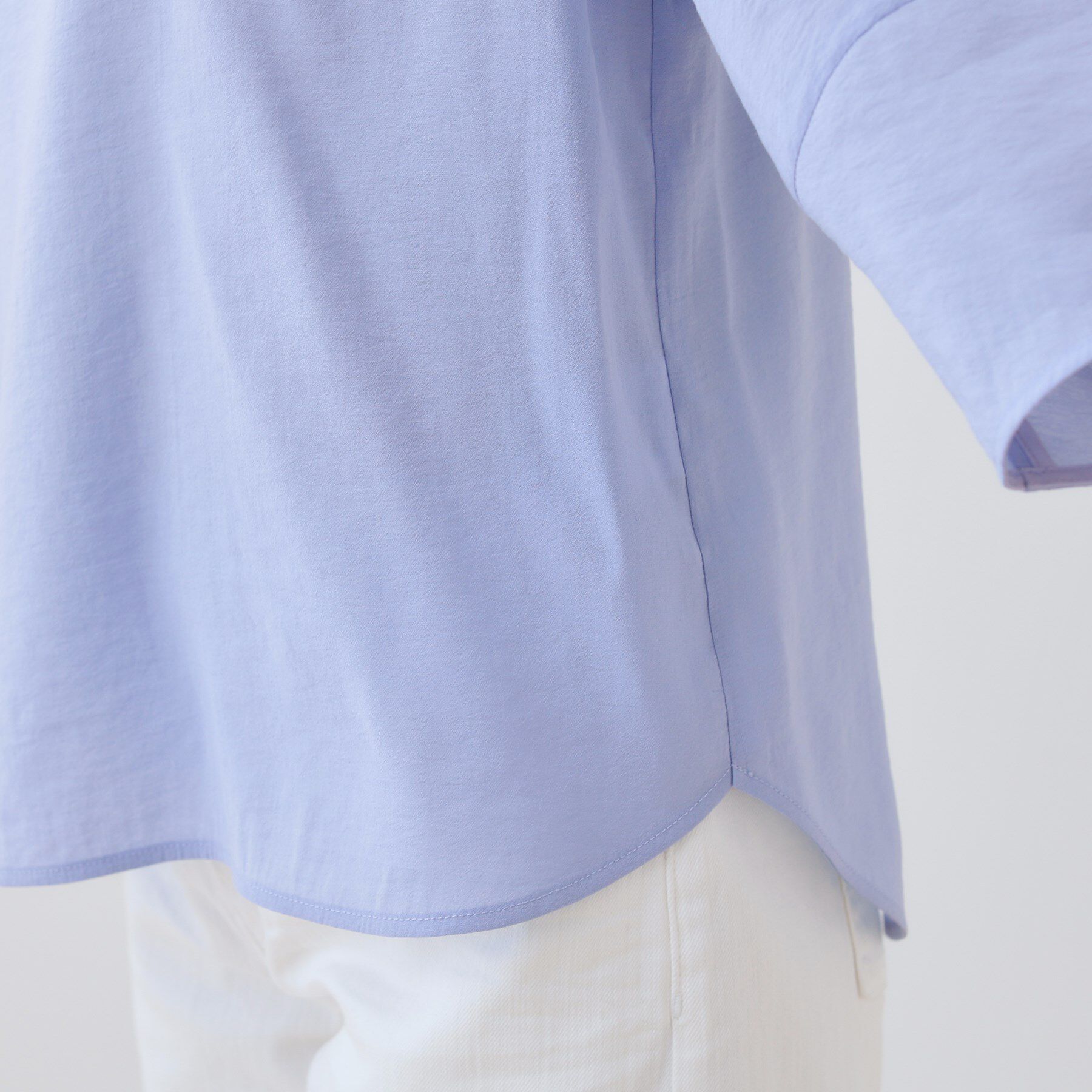 INDIVI「【洗える／SETUP可能】袖コンシャスシアーブラウス」|シャツ・ブラウス|