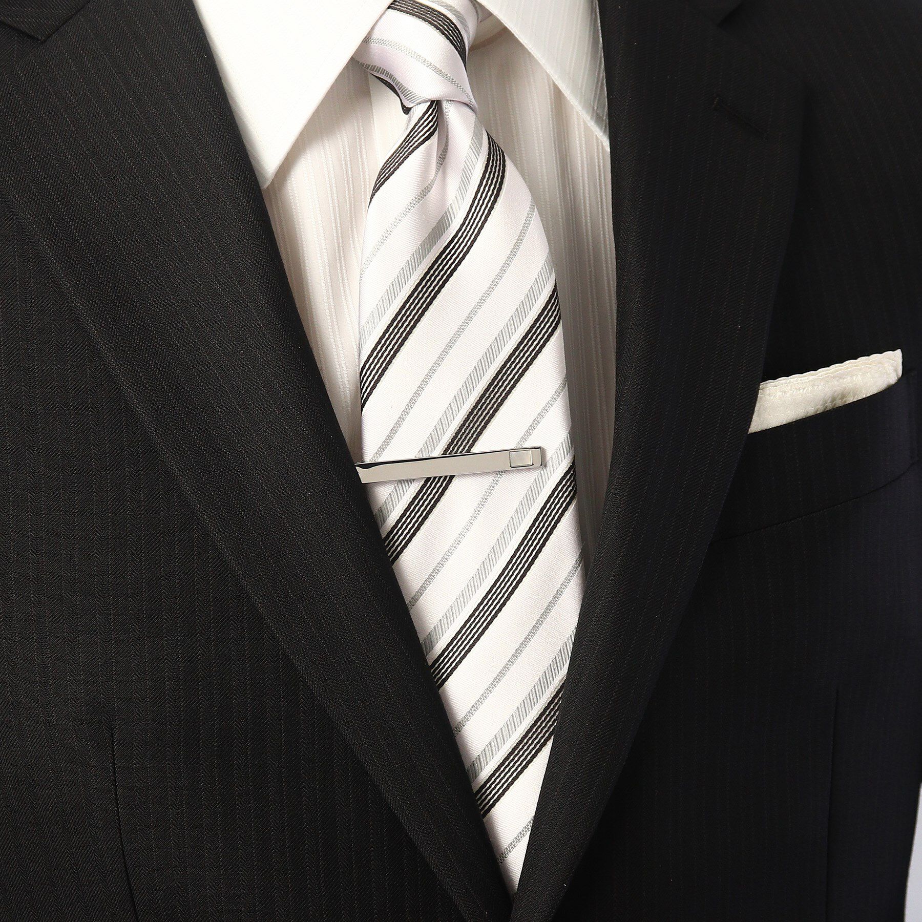 TAKEO KIKUCHI「【ブライダル/フォーマル対応】ネクタイ＆チーフ＆タイバー  BOXセット」|ネクタイ・蝶ネクタイ|