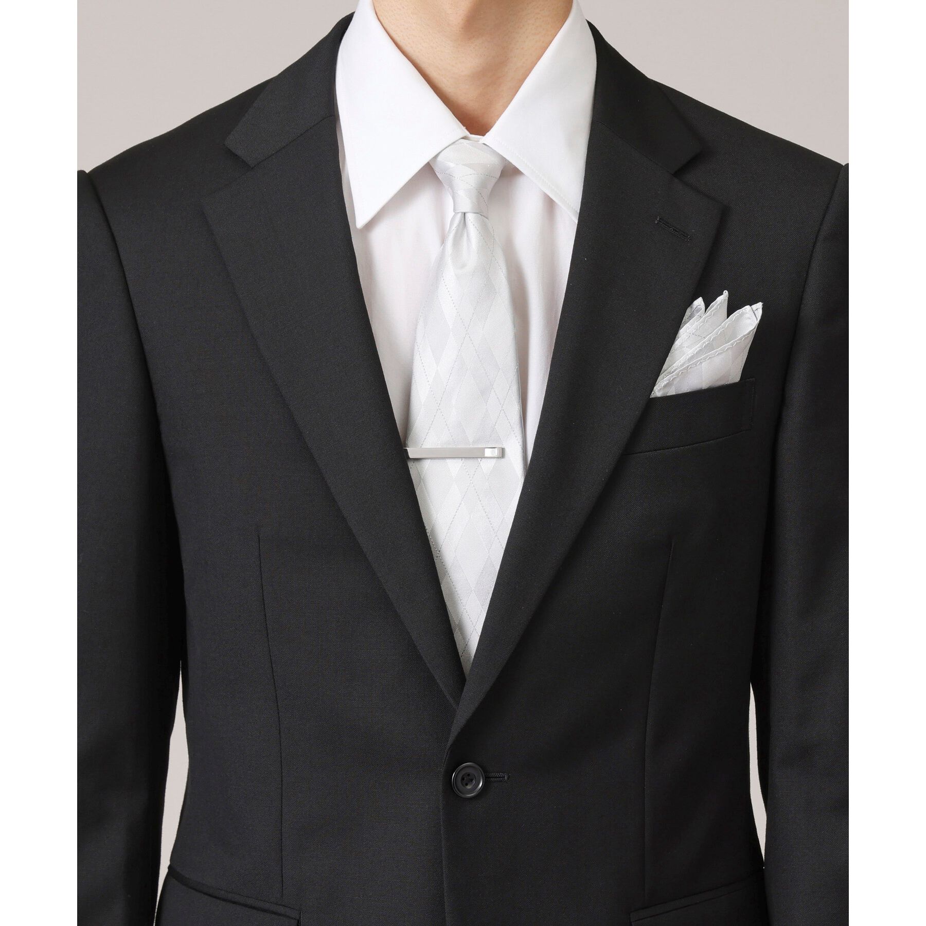 TAKEO KIKUCHI「【ブライダル/フォーマル対応】ネクタイ＆チーフ＆タイバー  BOXセット」|ネクタイ・蝶ネクタイ|