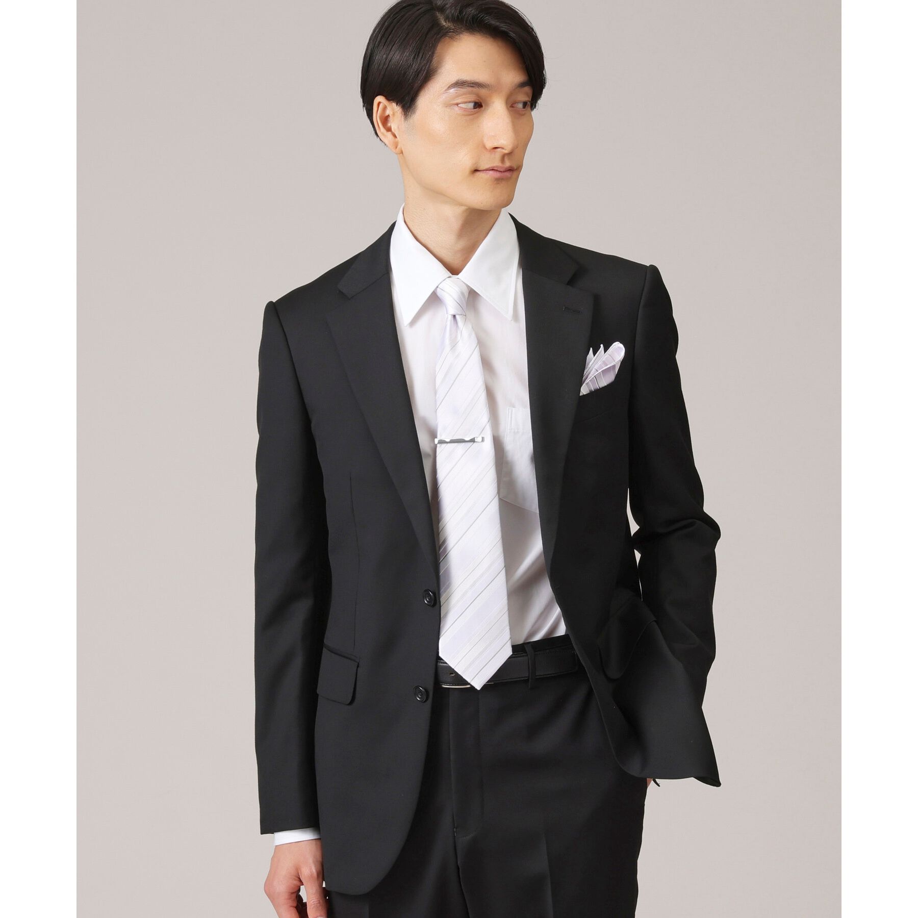 TAKEO KIKUCHI「【ブライダル/フォーマル対応】ネクタイ＆チーフ＆タイバー  BOXセット」|ネクタイ・蝶ネクタイ|