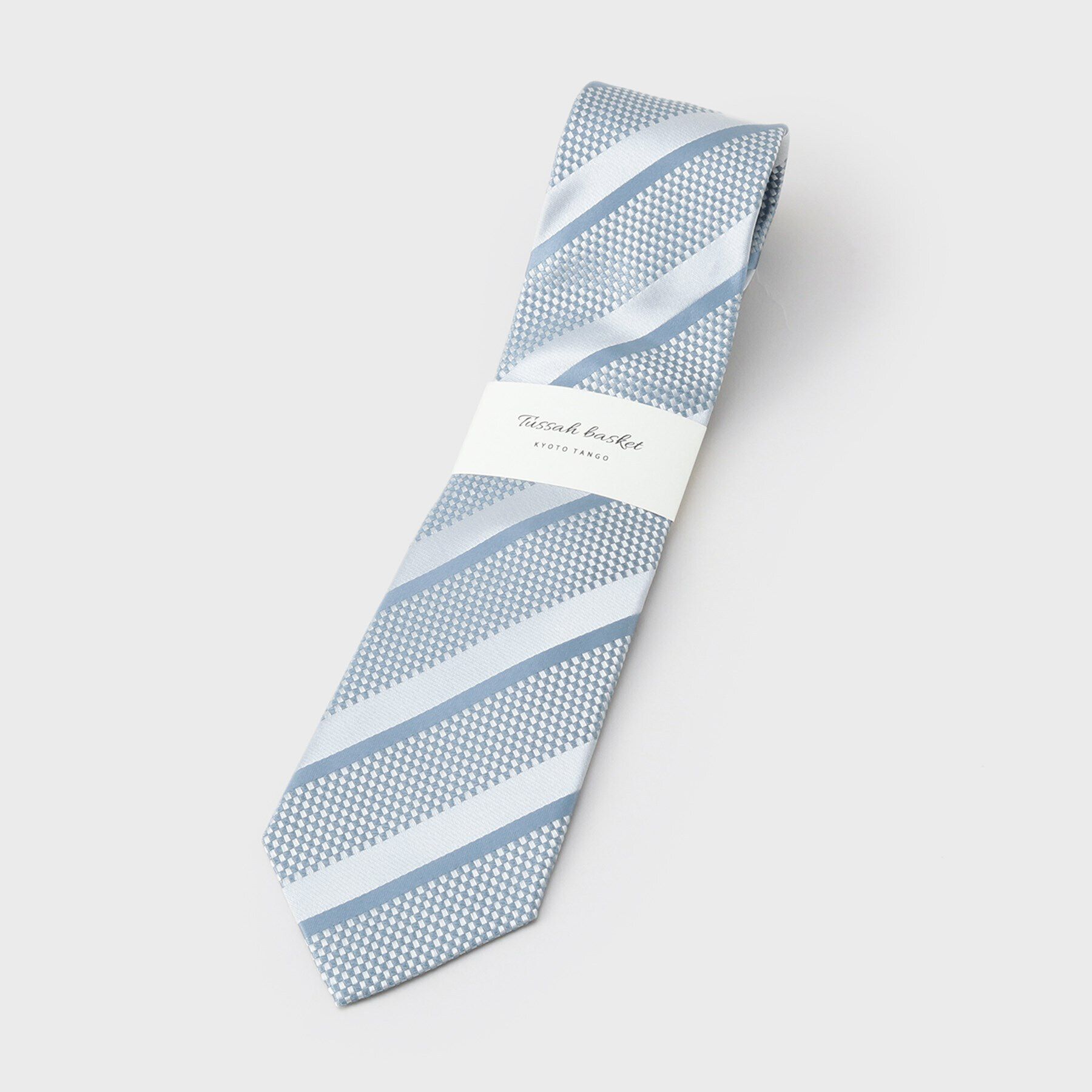 TAKEO KIKUCHI「【Made in JAPAN】タッサーバスケット シルクネクタイ」|ネクタイ・蝶ネクタイ|ブルーグリーン(39