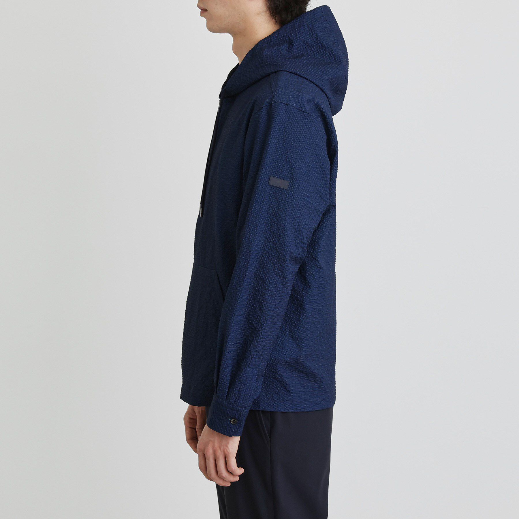 TAKEO KIKUCHI「【軽羽織】リップル プリント シャツパーカ」|パーカー|