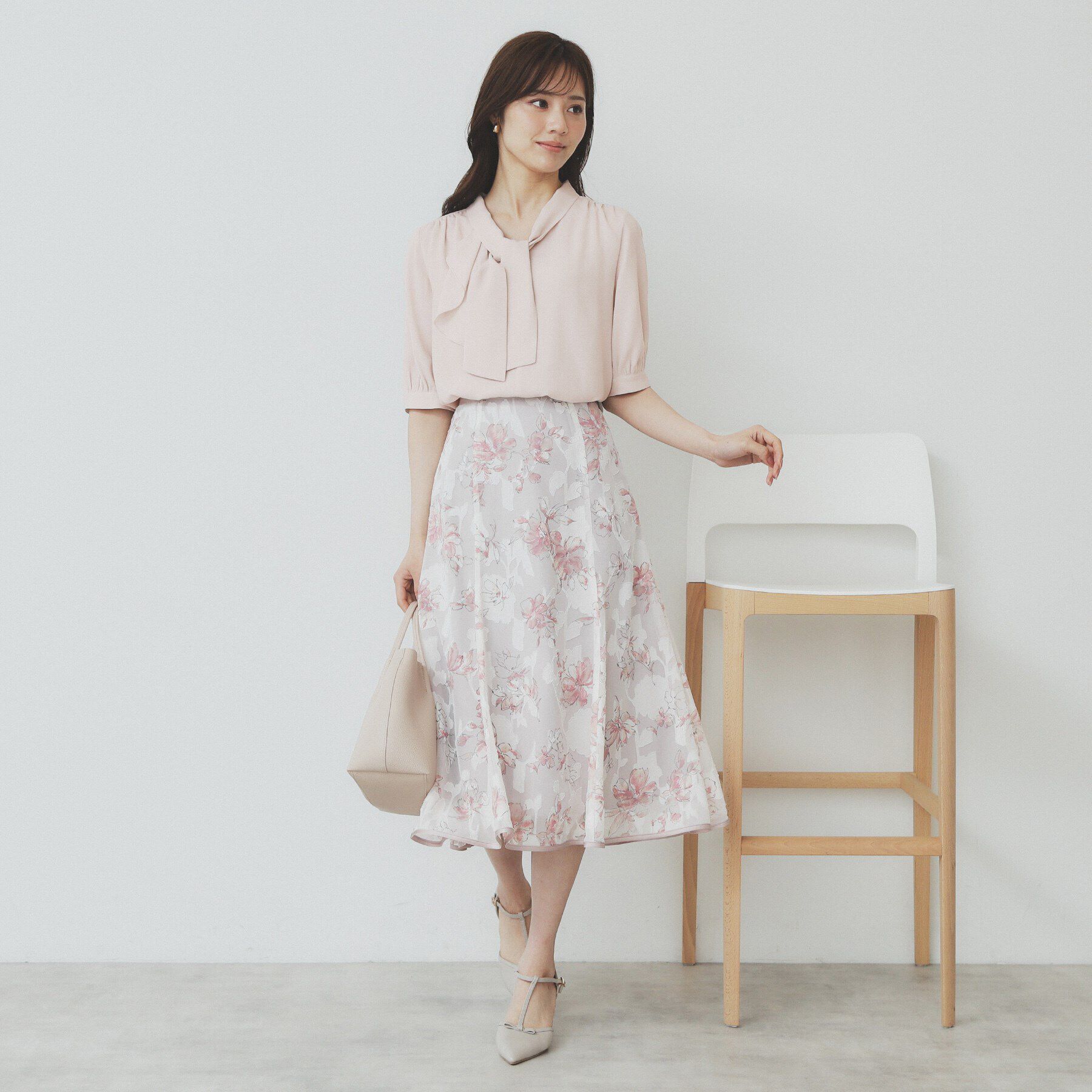 index「ラッフルボウタイブラウス【洗濯機洗い可/イージーアイロン】」|シャツ・ブラウス|