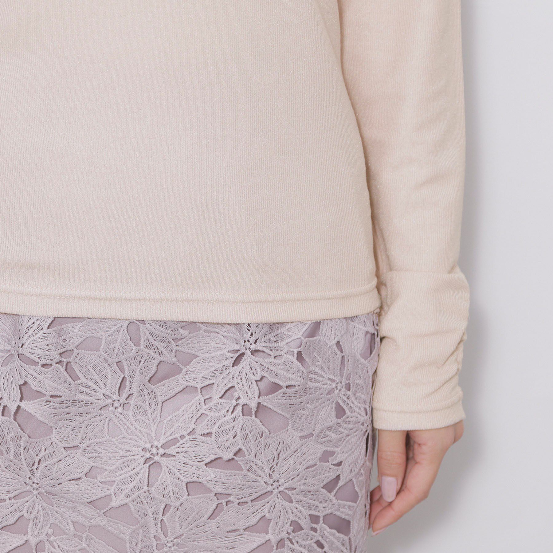 index「ラメシアーリブトップス【洗濯機OK/接触冷感】」|Tシャツ・カットソー|